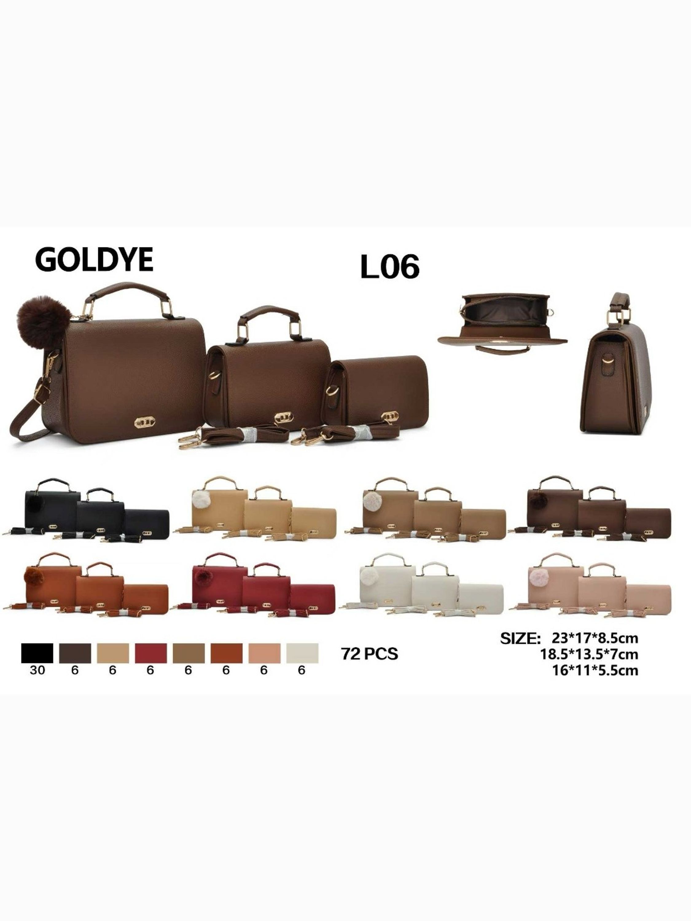 Bolsa casual de três peças com pingente