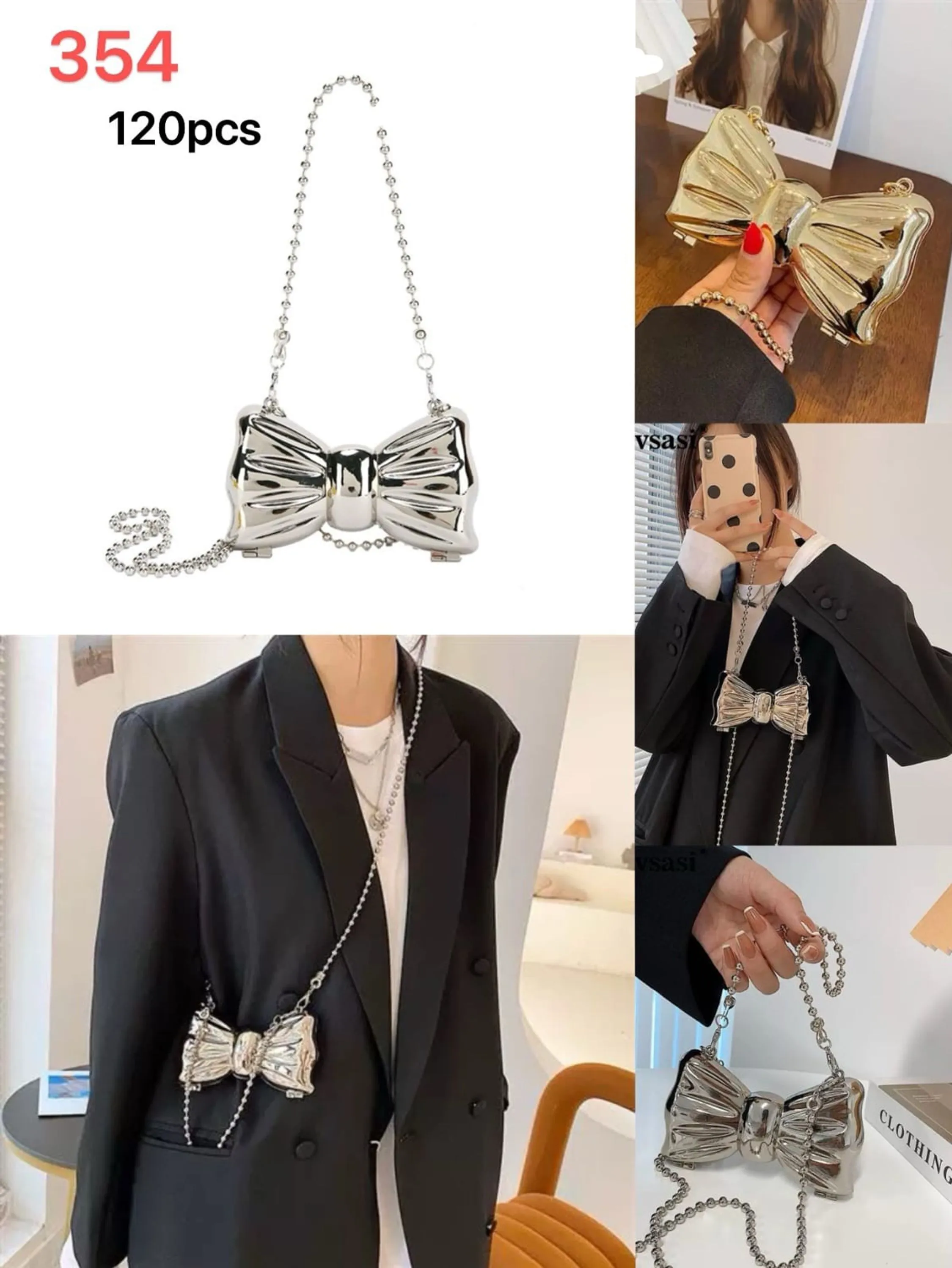 Mini bolsa de laço para festa 354
