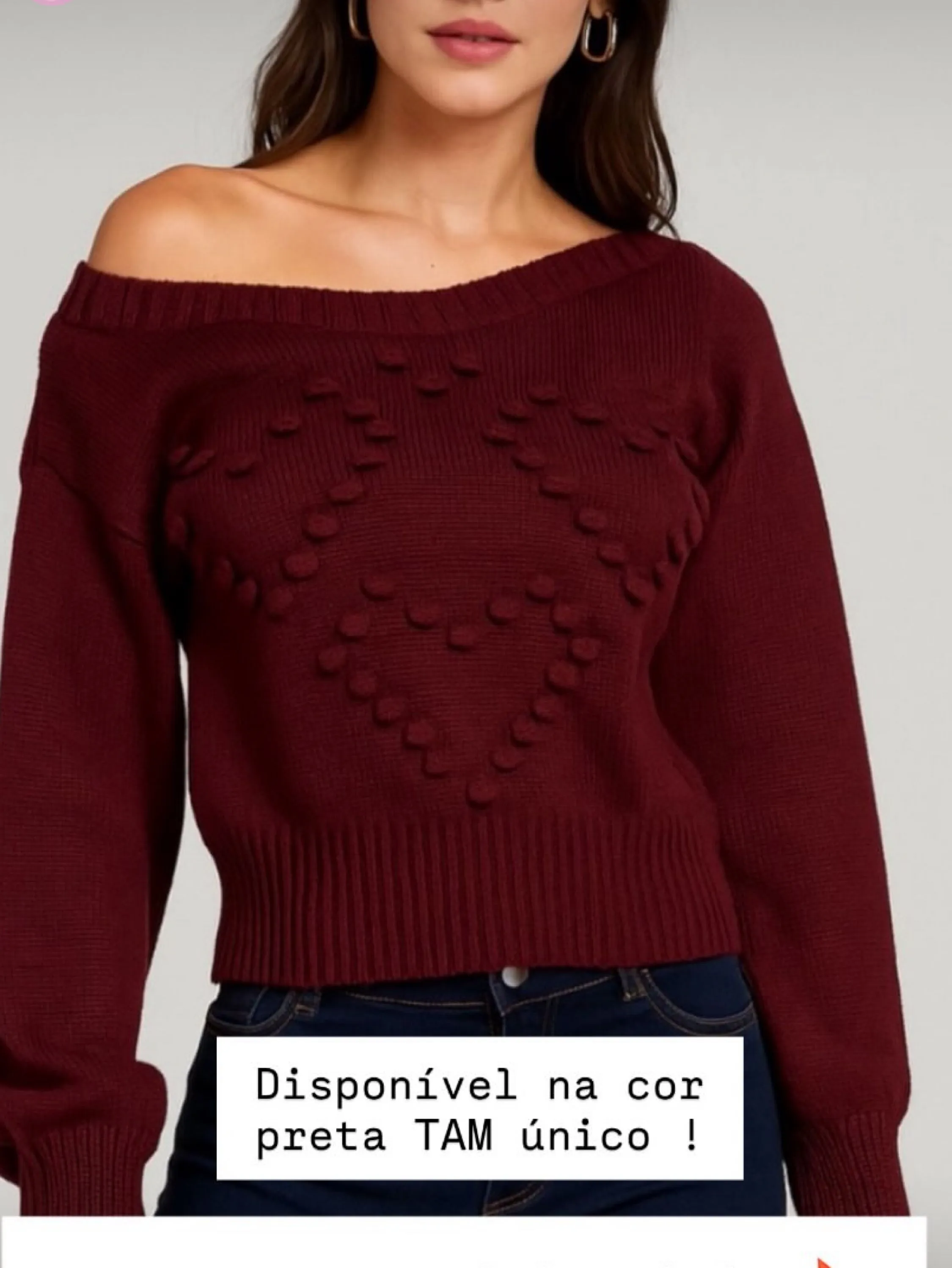 Cropped tricô