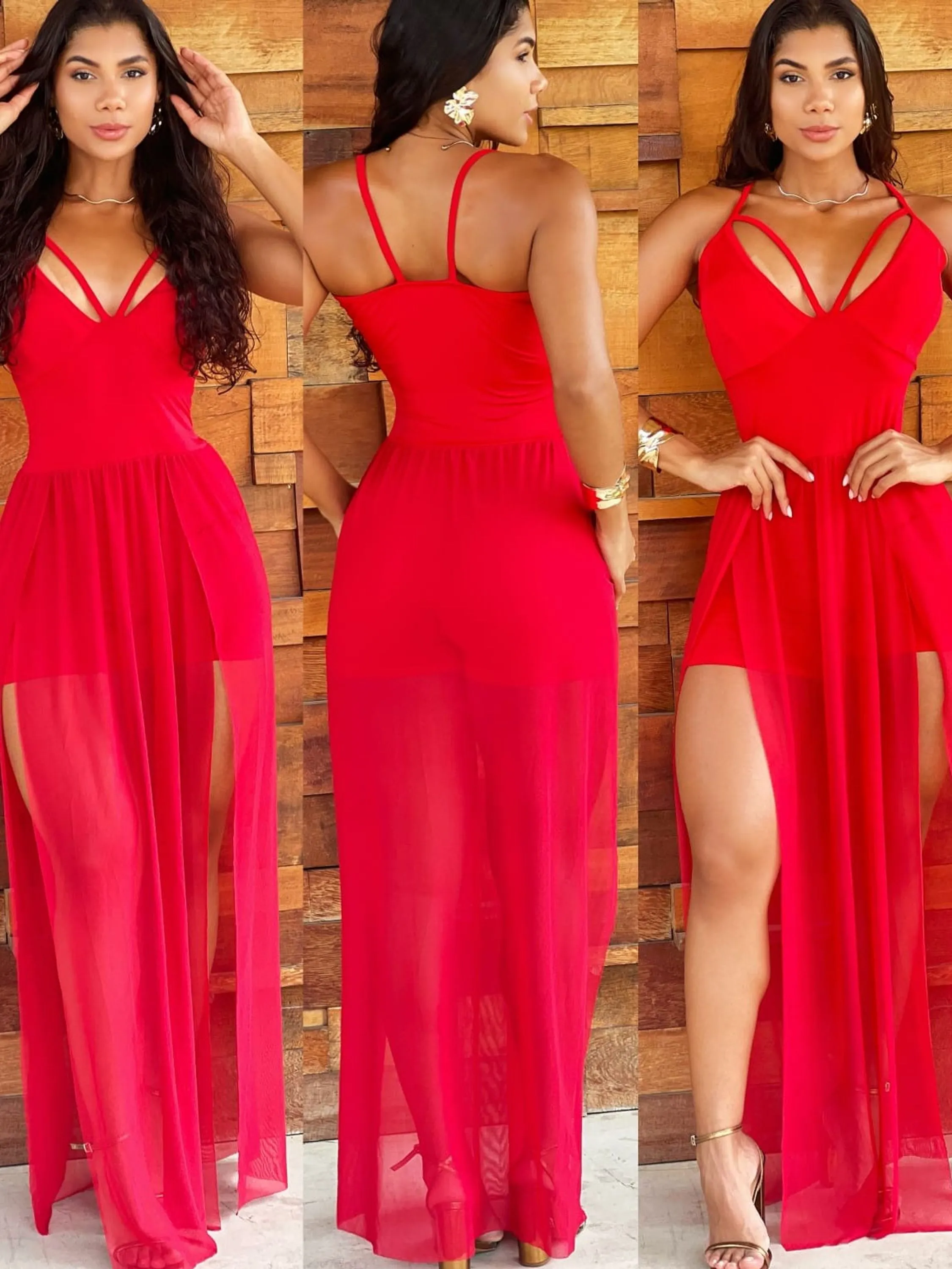 Macaquinho Suplex Com Tule