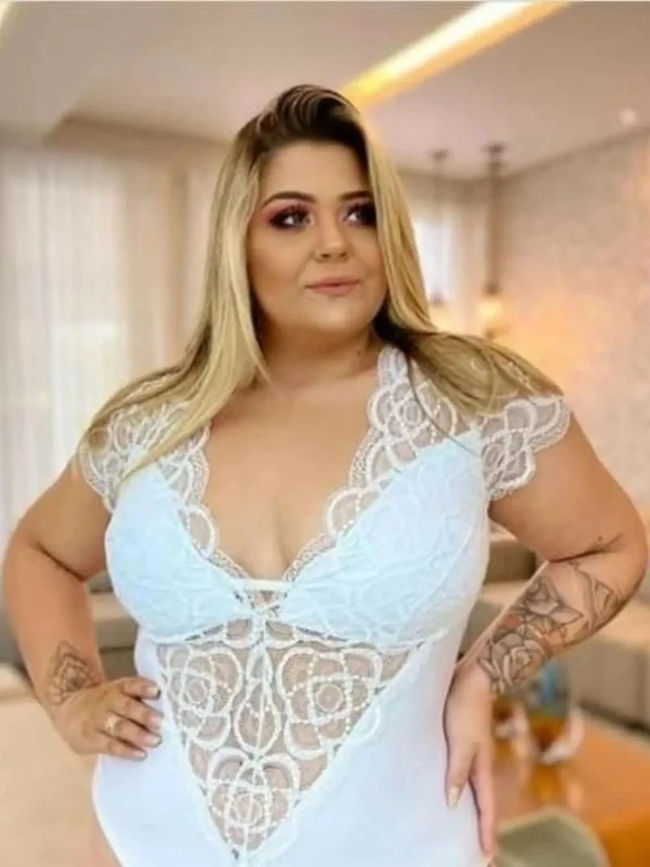 Body Plus Size Manguinha