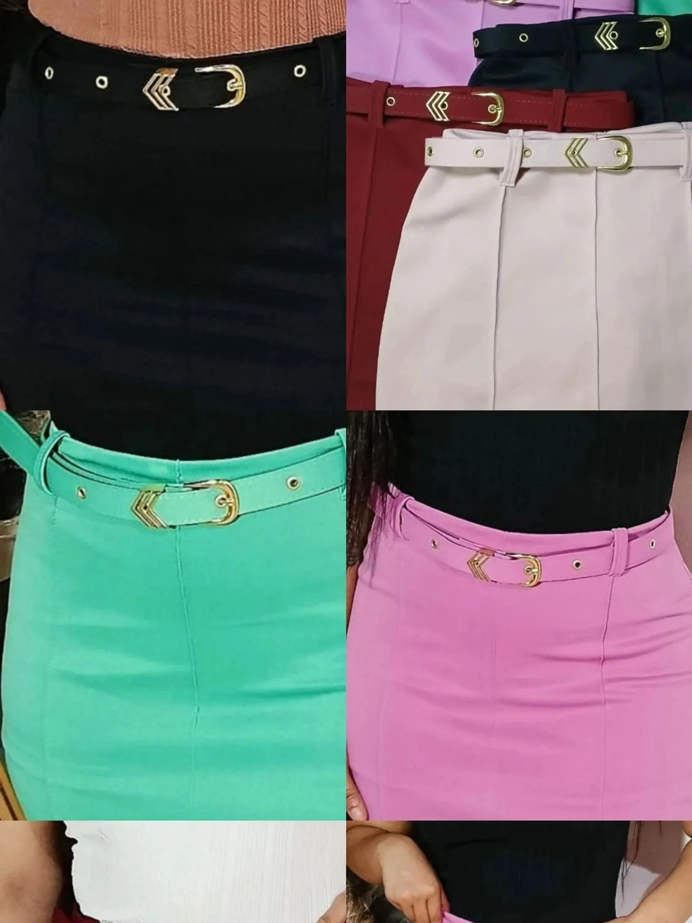 Short Saia Com Cinto