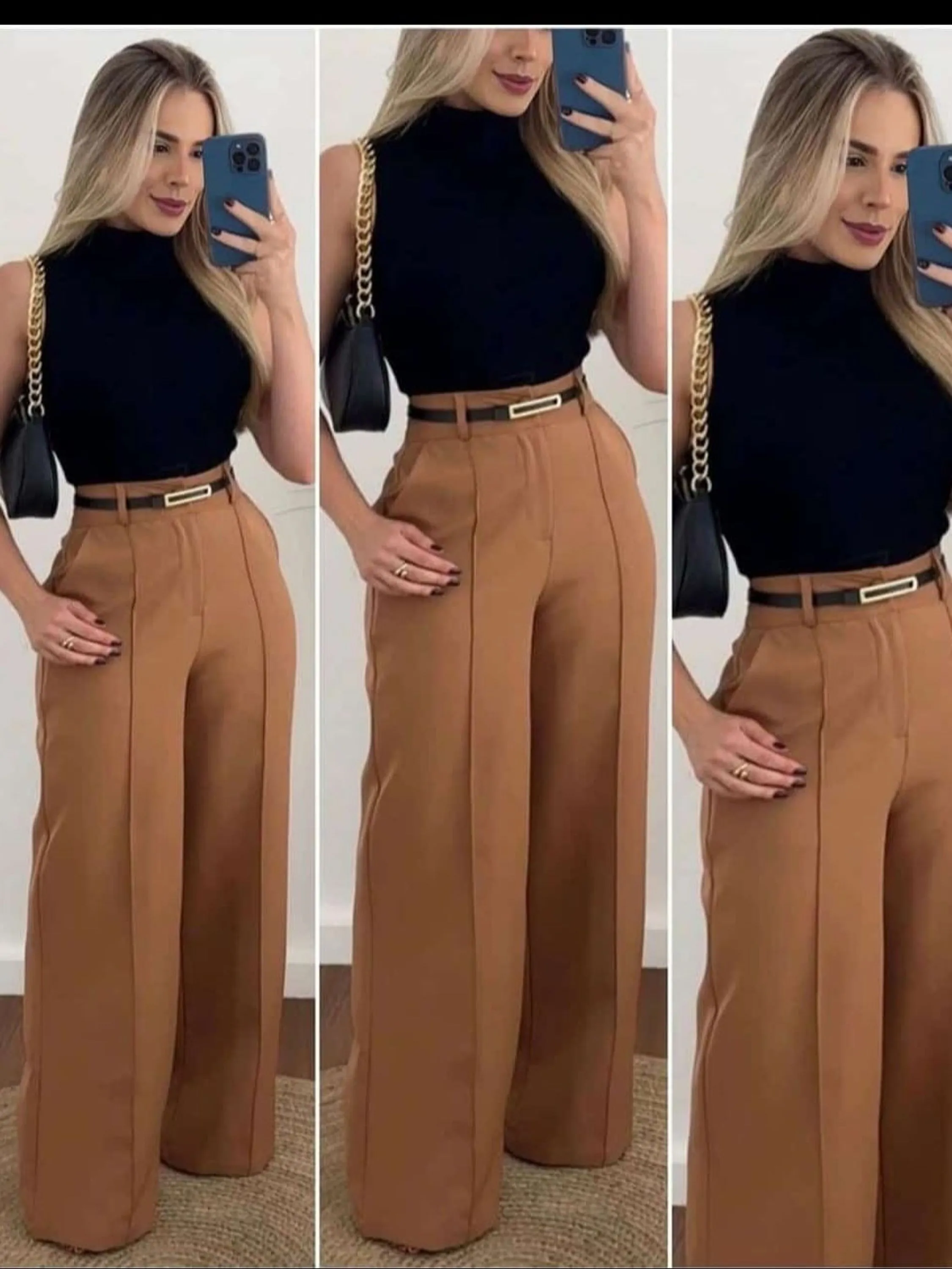 Calça Com Cinto