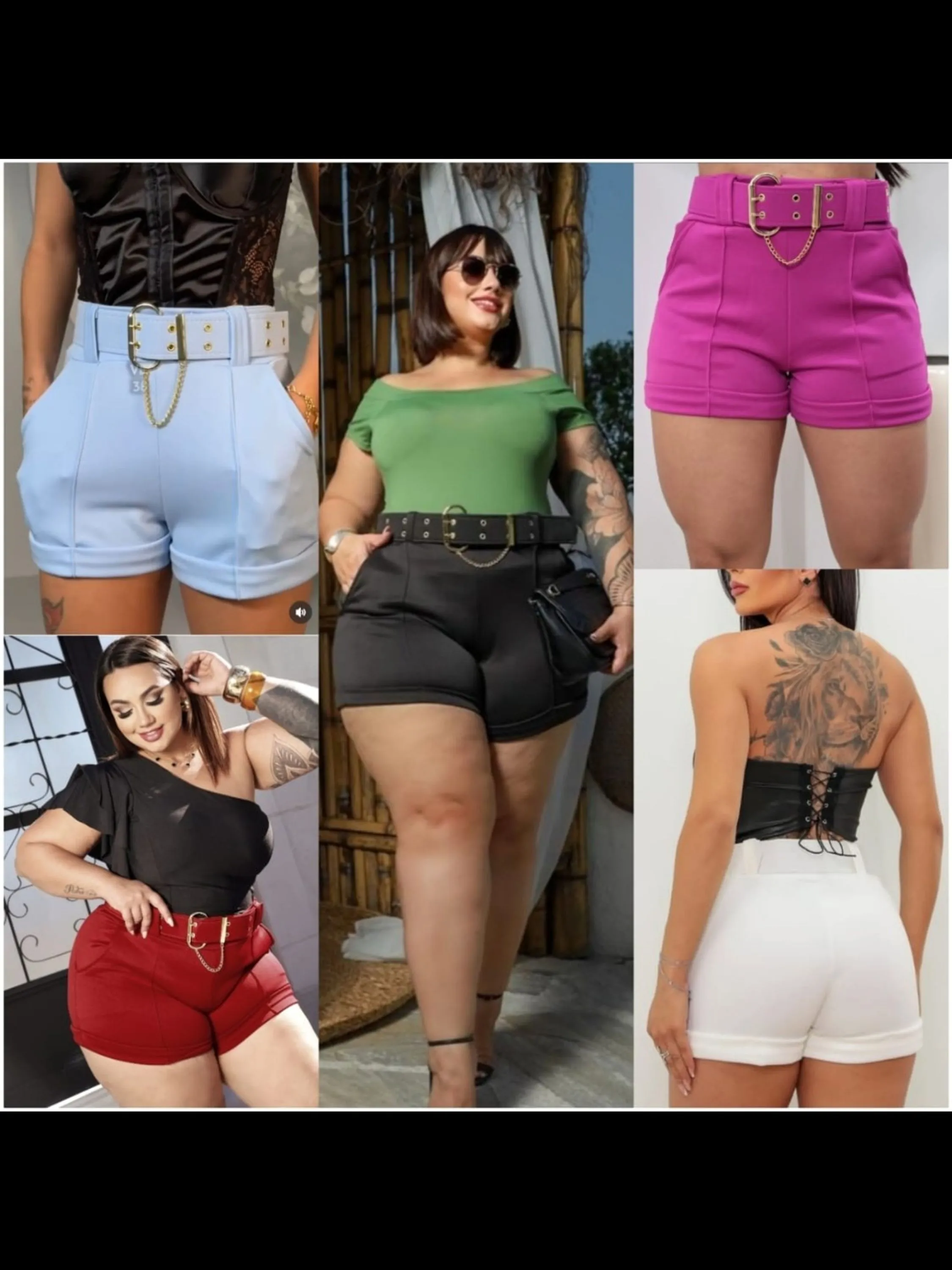 Short Neopreme Com Cinto