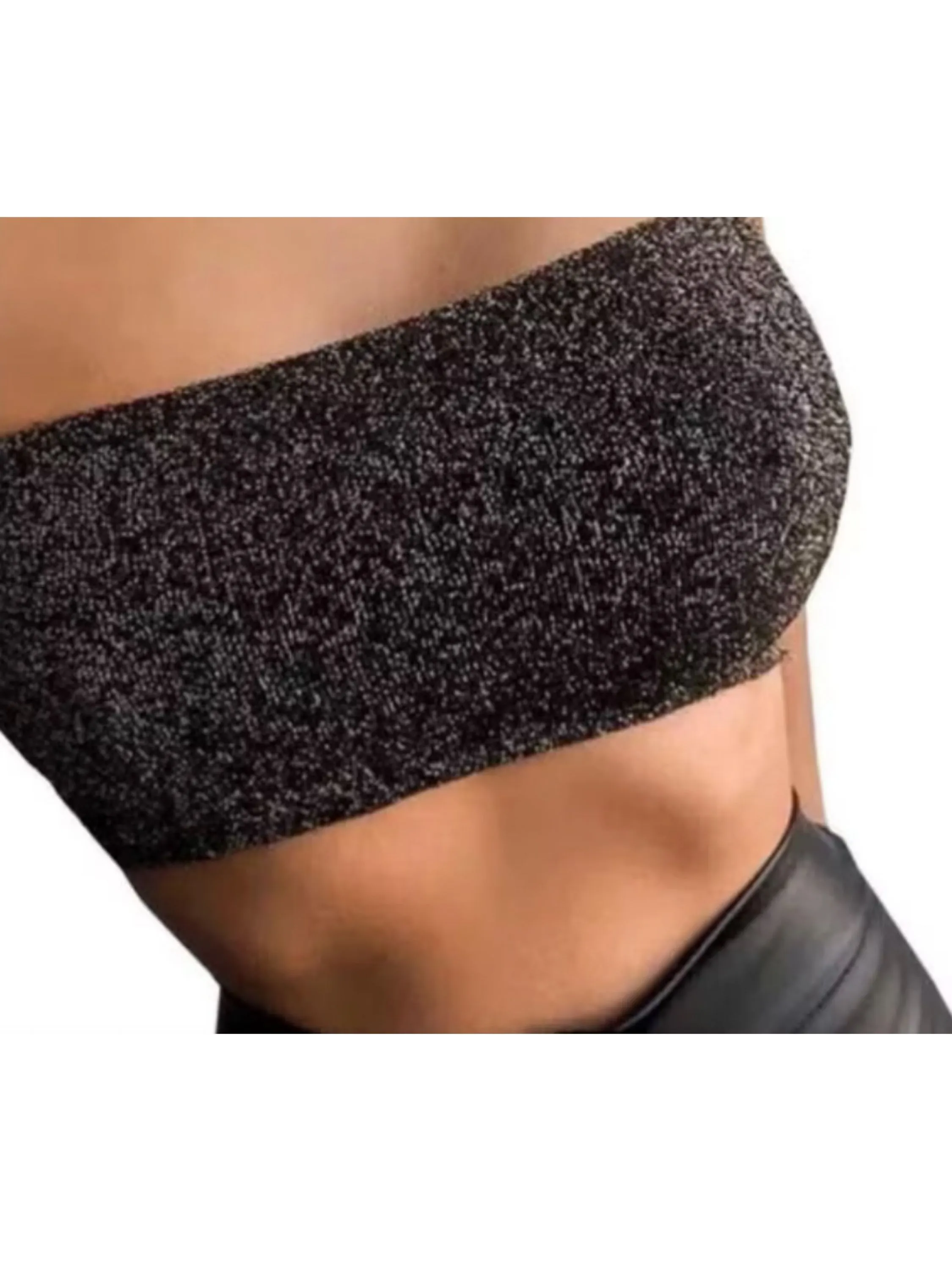 Top faixa Brilho Lurex