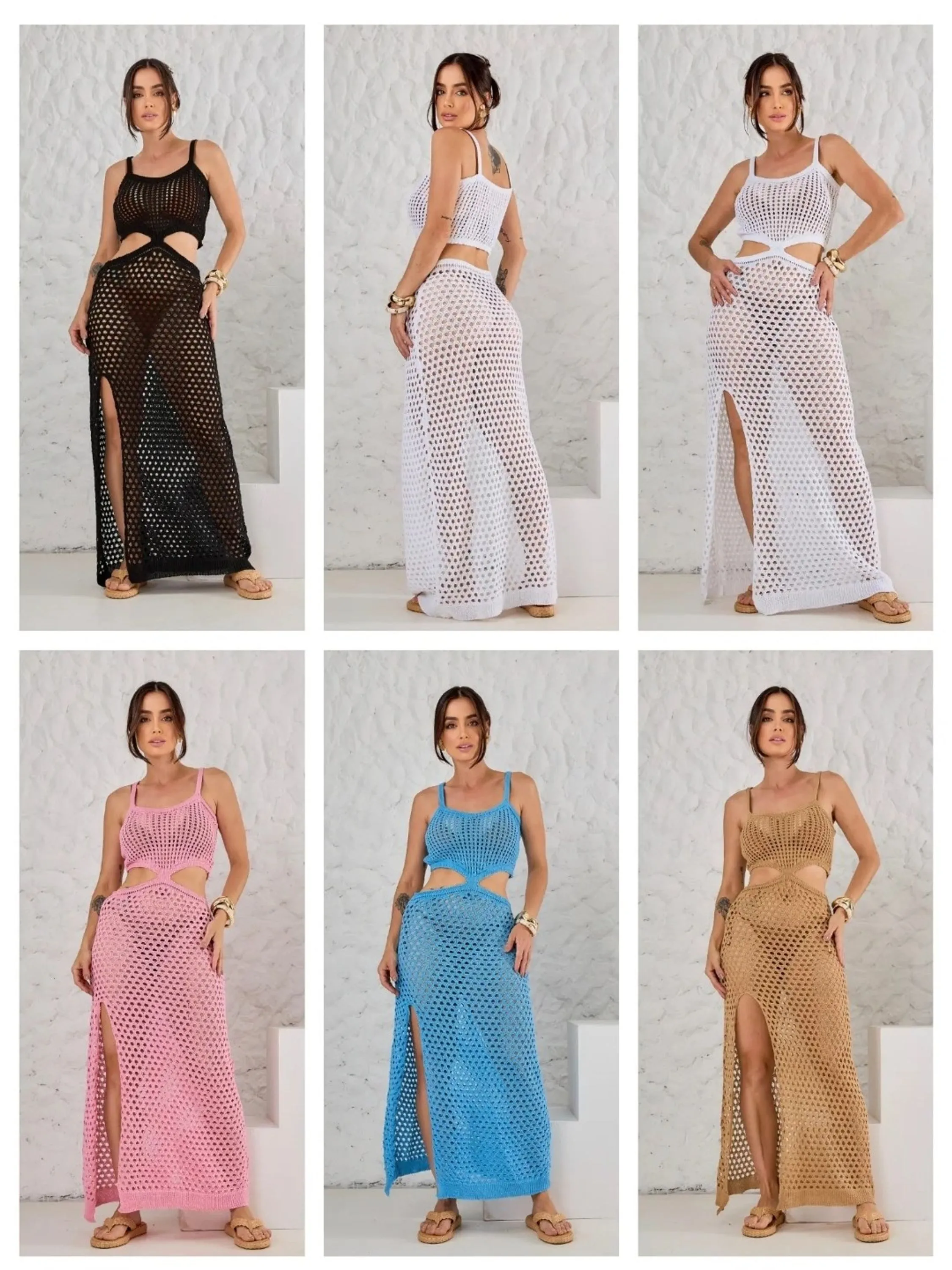 vestido saida praia