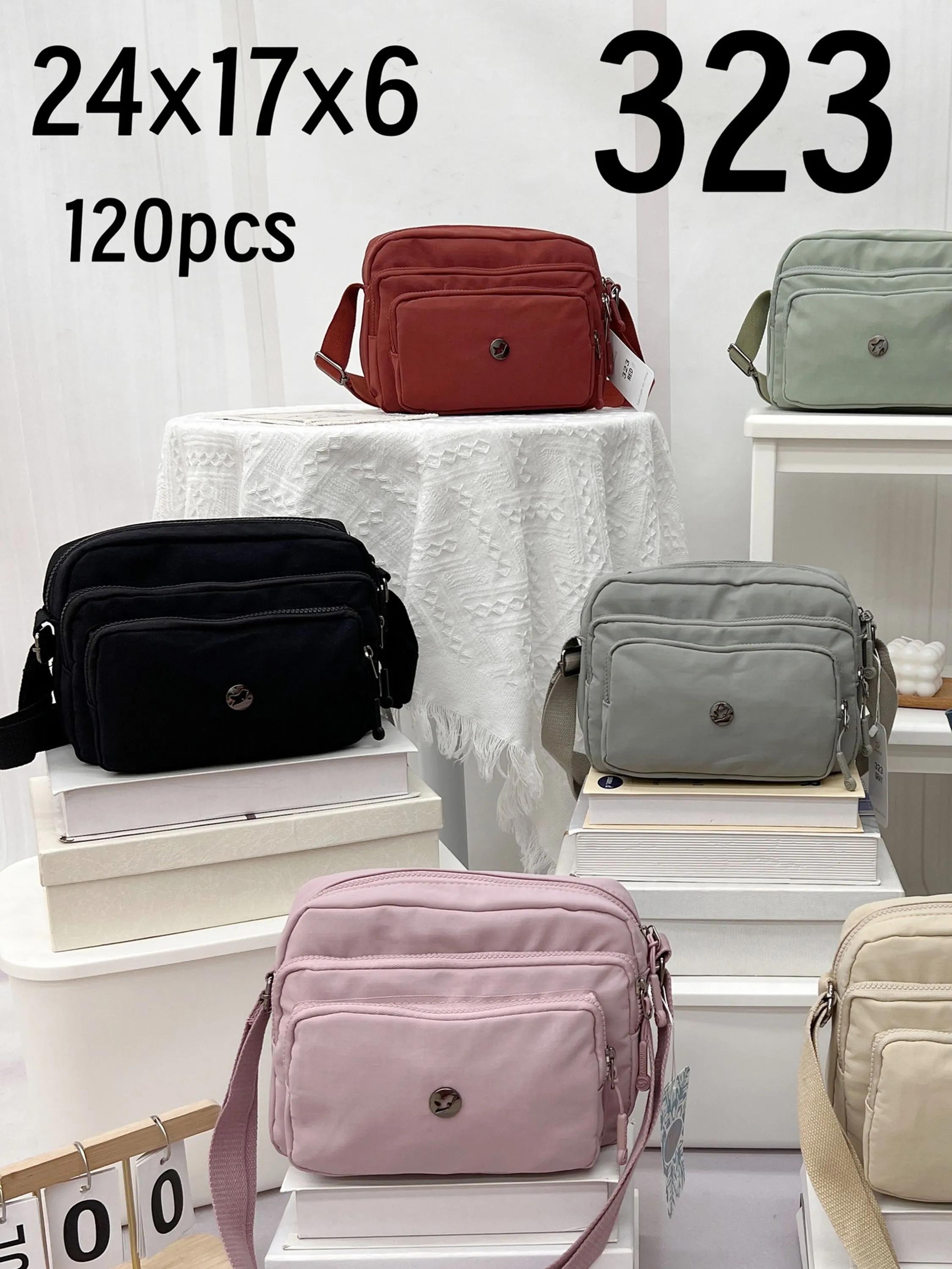 Bolsa tactel impermeável com carteirinha - 323