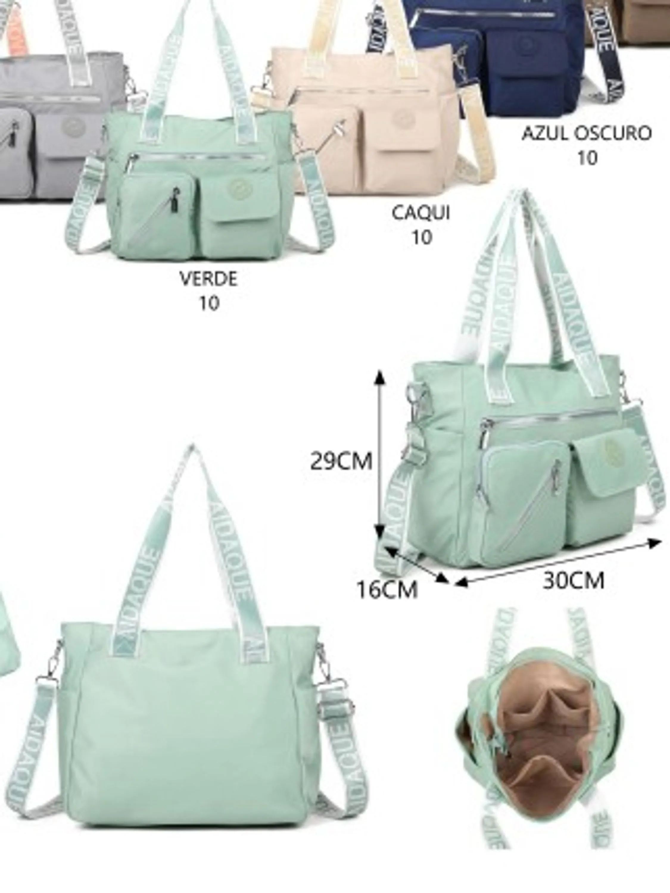 Bolsa feminina grande tactel impermeável - WE53002
