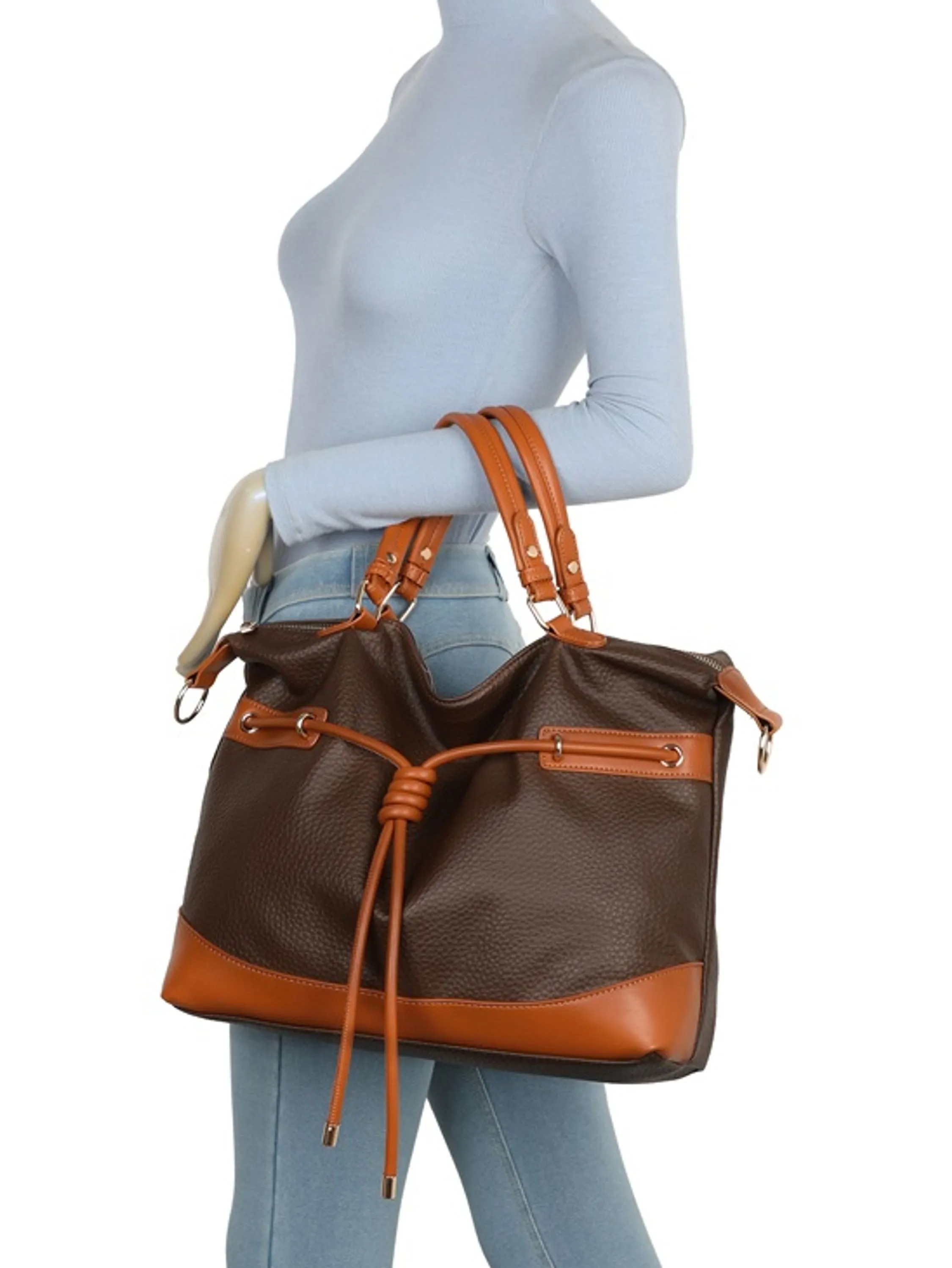 Bolsa feminina grande couro PU - HY33001
