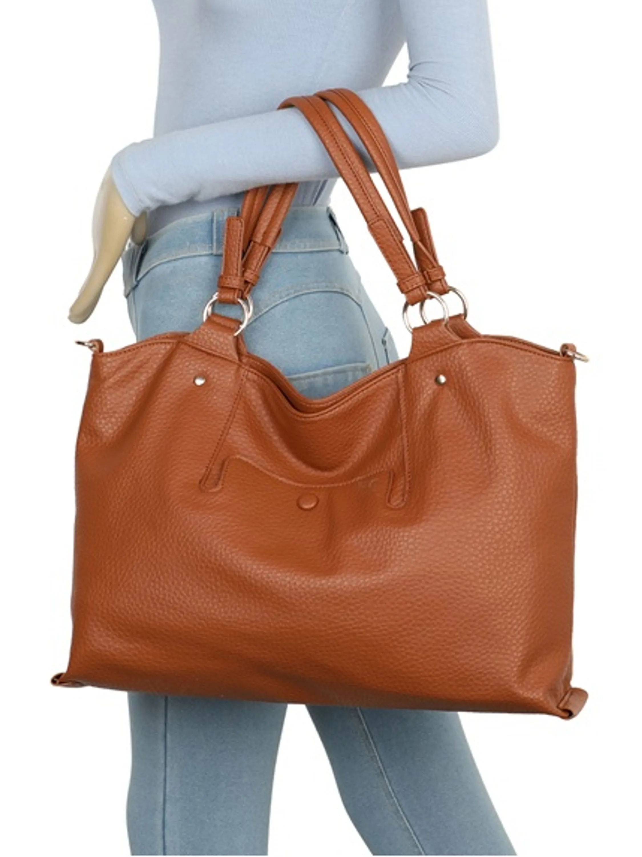 Bolsa feminina grande couro PU - HY33002