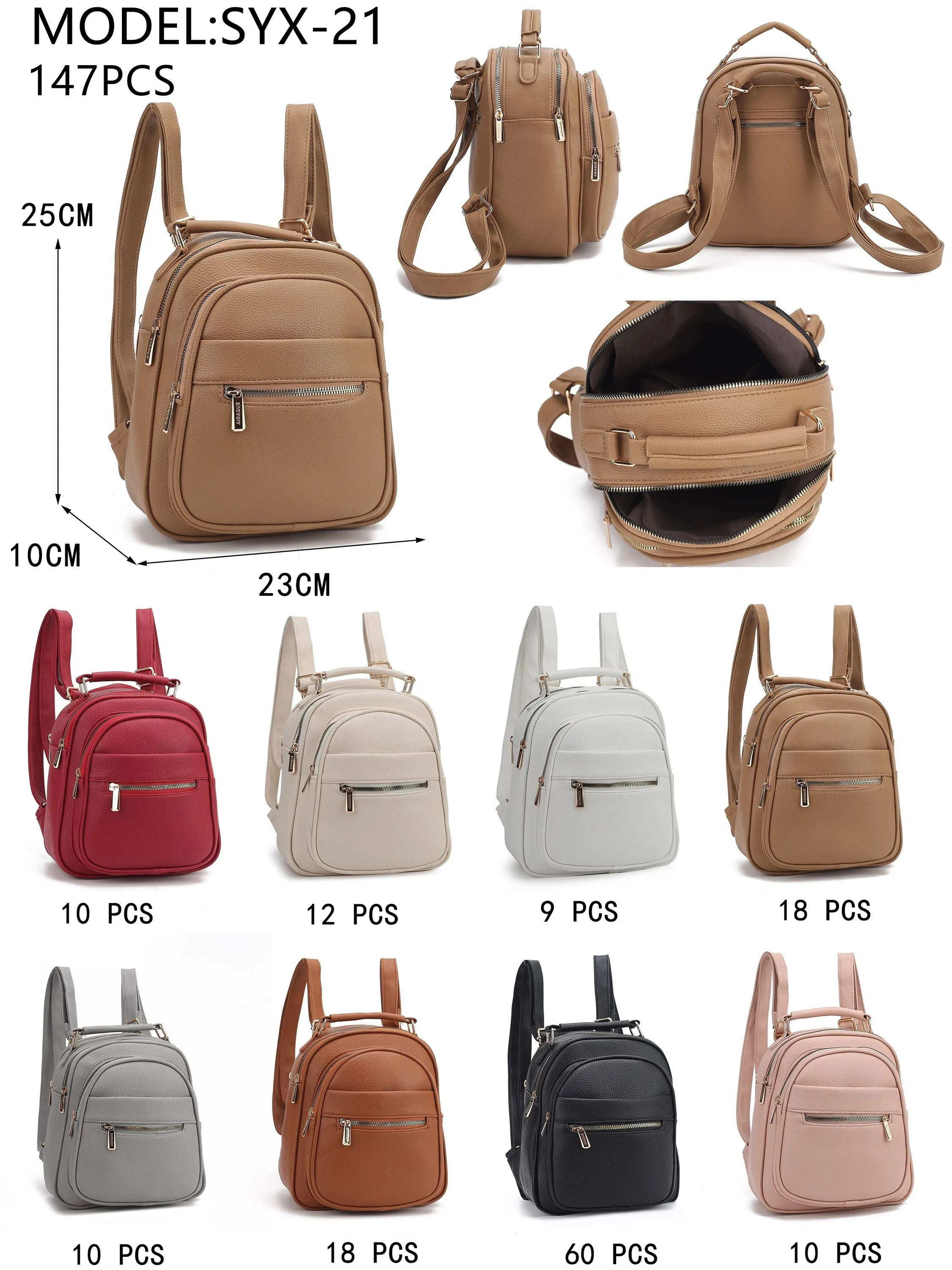 Mochila couro PU SYX-21