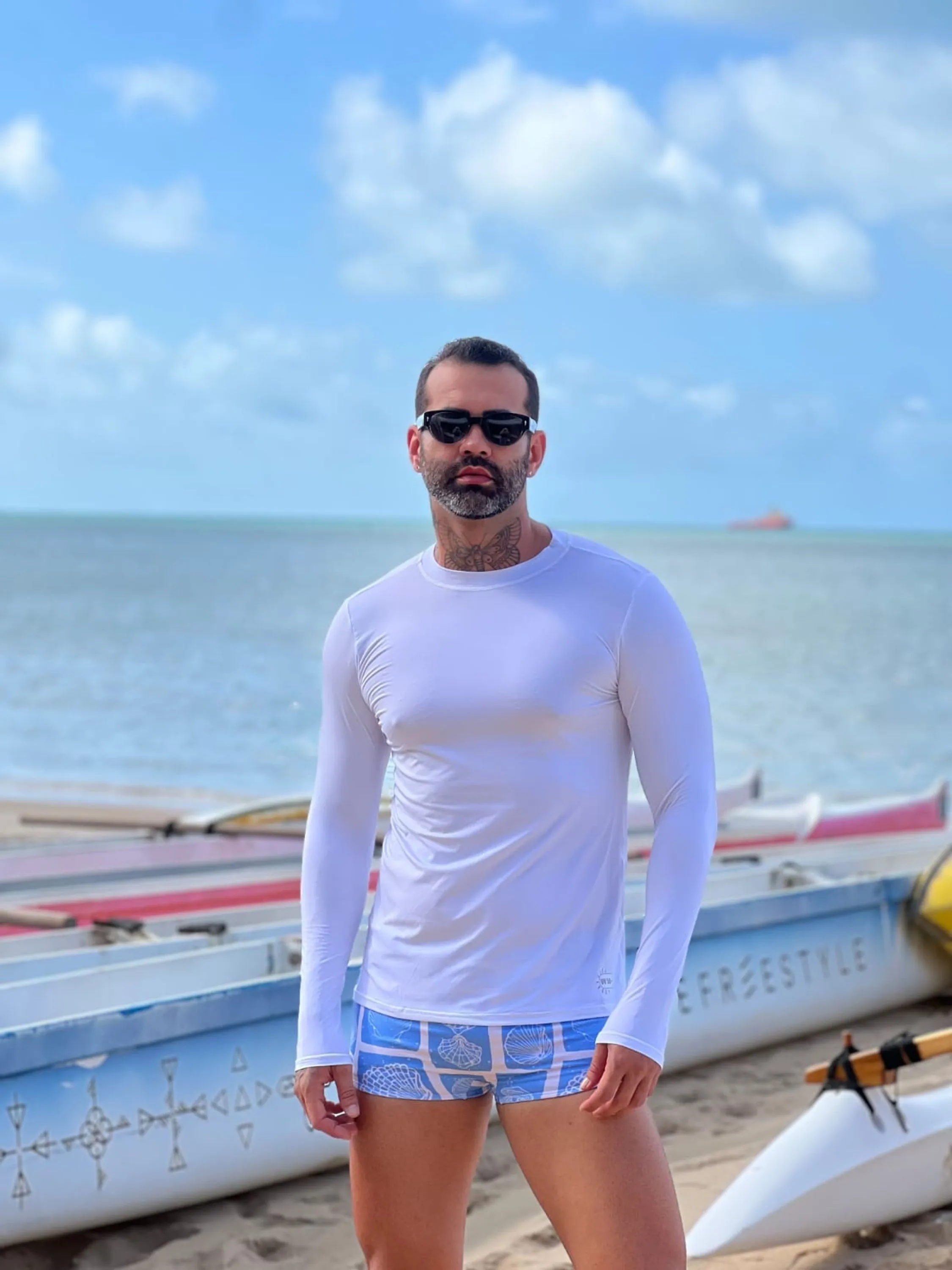 CAMISA UV ADULTO - BRANCA