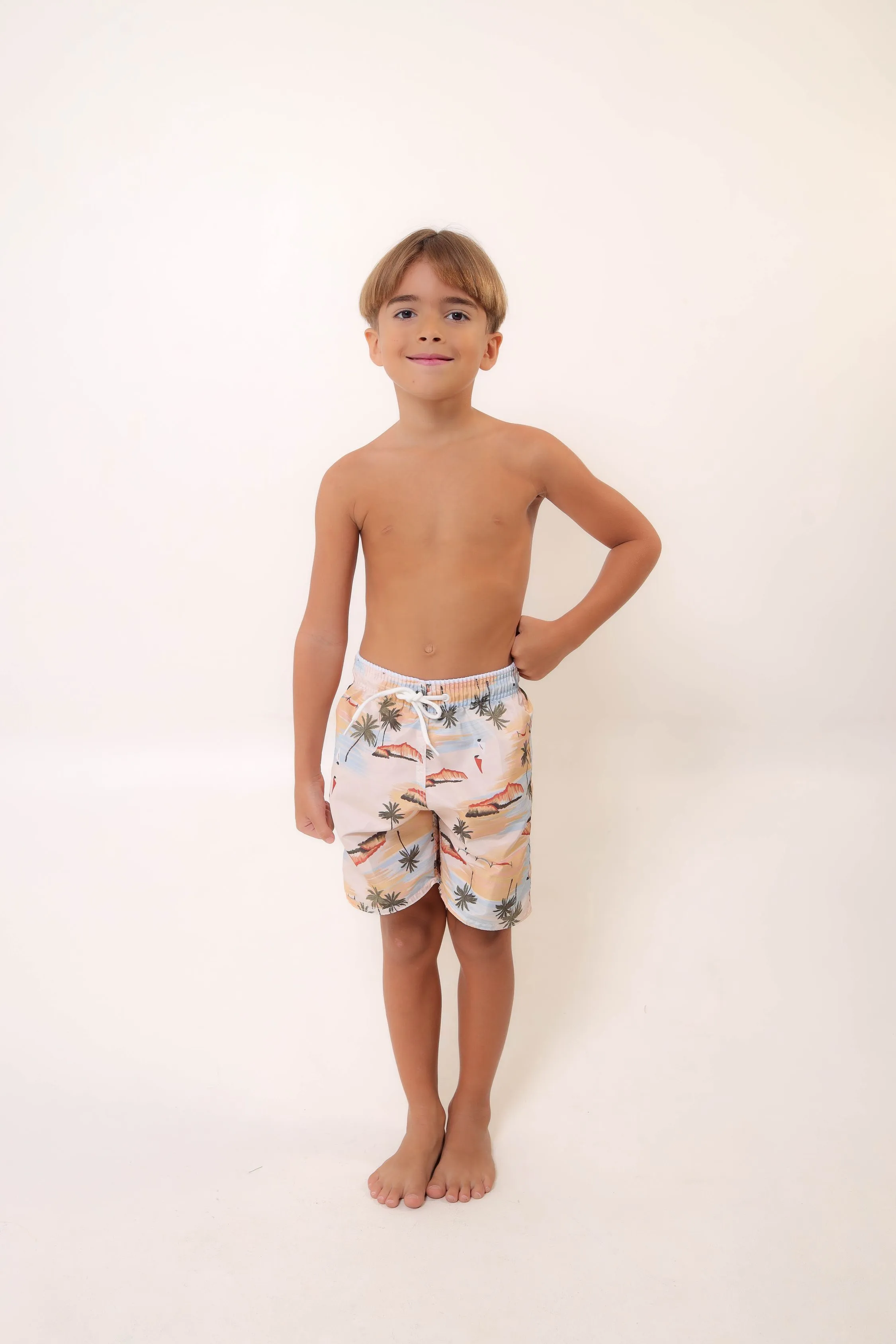 SHORT TACTEL INFANTIL MASCULINO - ORLA DOURADA