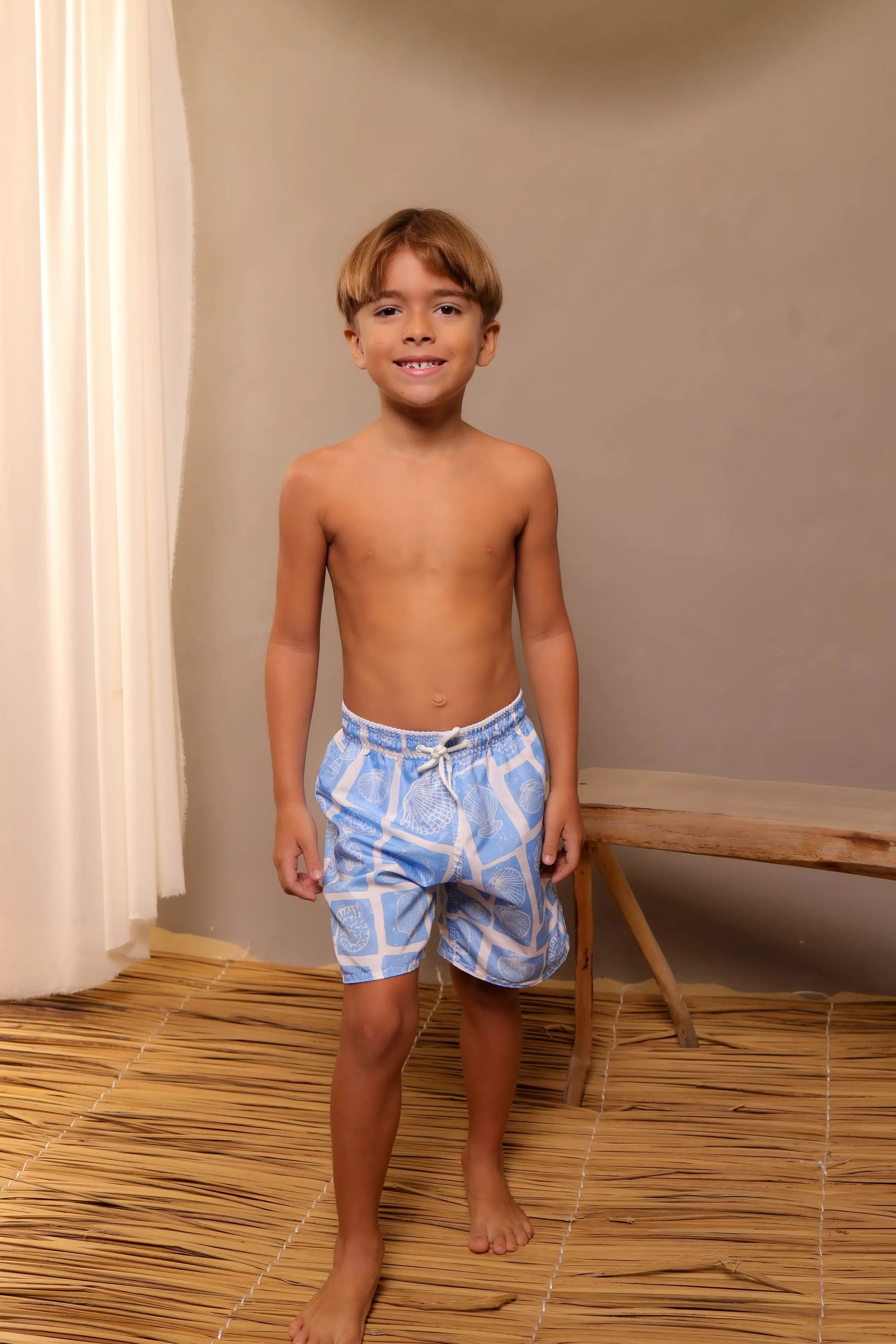 SHORT TACTEL INFANTIL MASCULINO - MAR DE CONCHAS