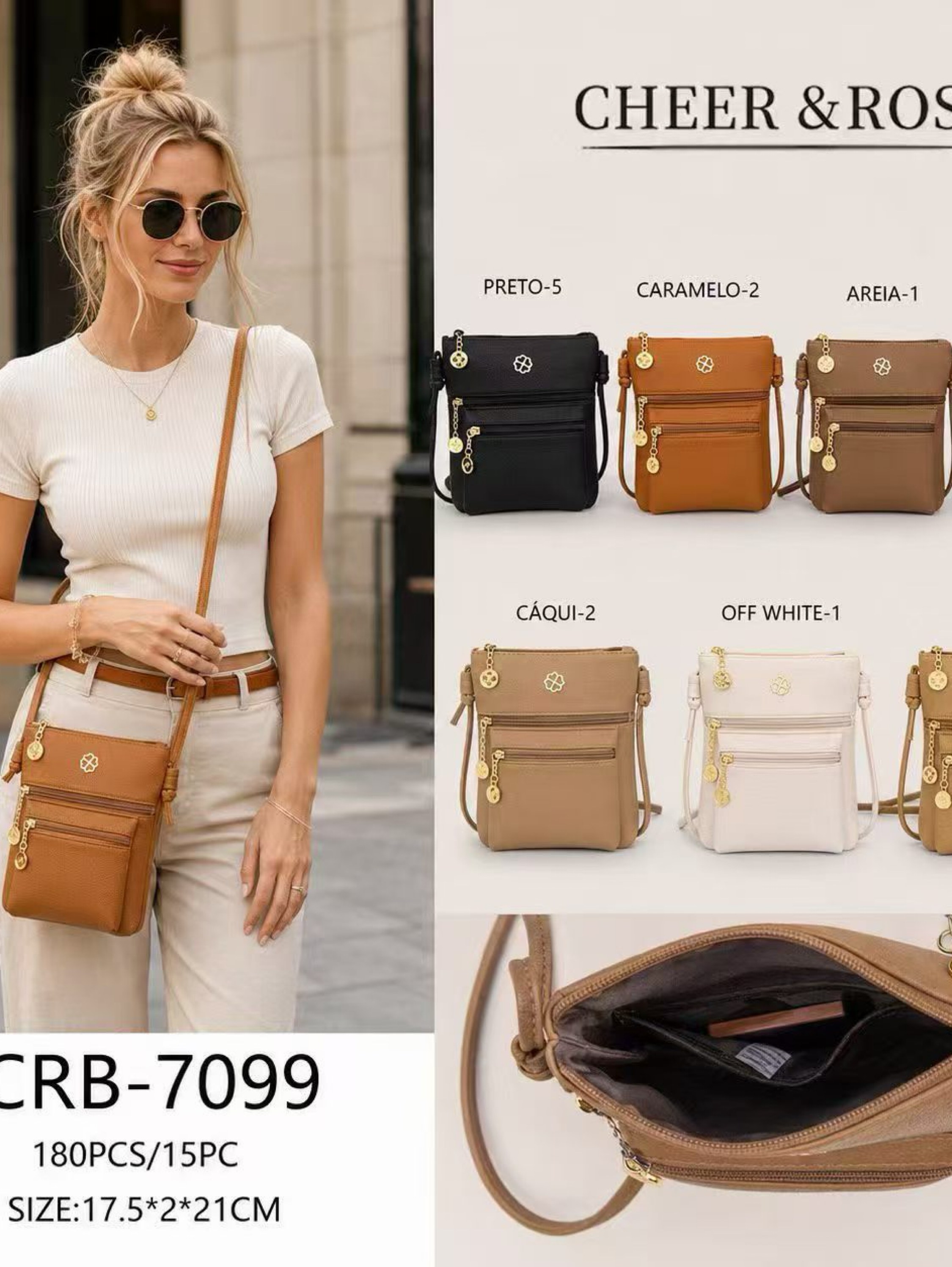 Bolsas femininas modernas e casuais 7099