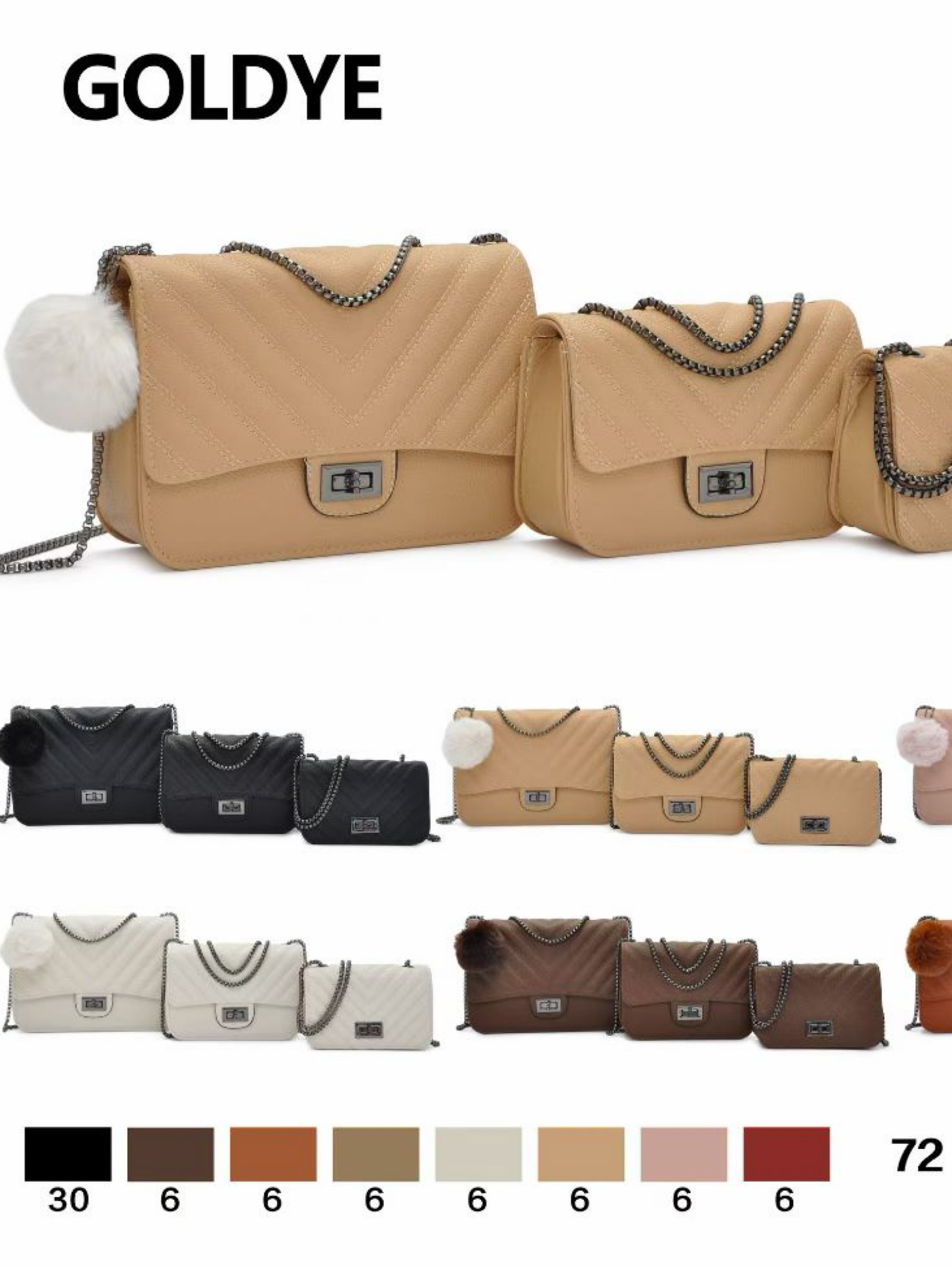 Bolsas femininas de corrente, modernas e casuais.L18