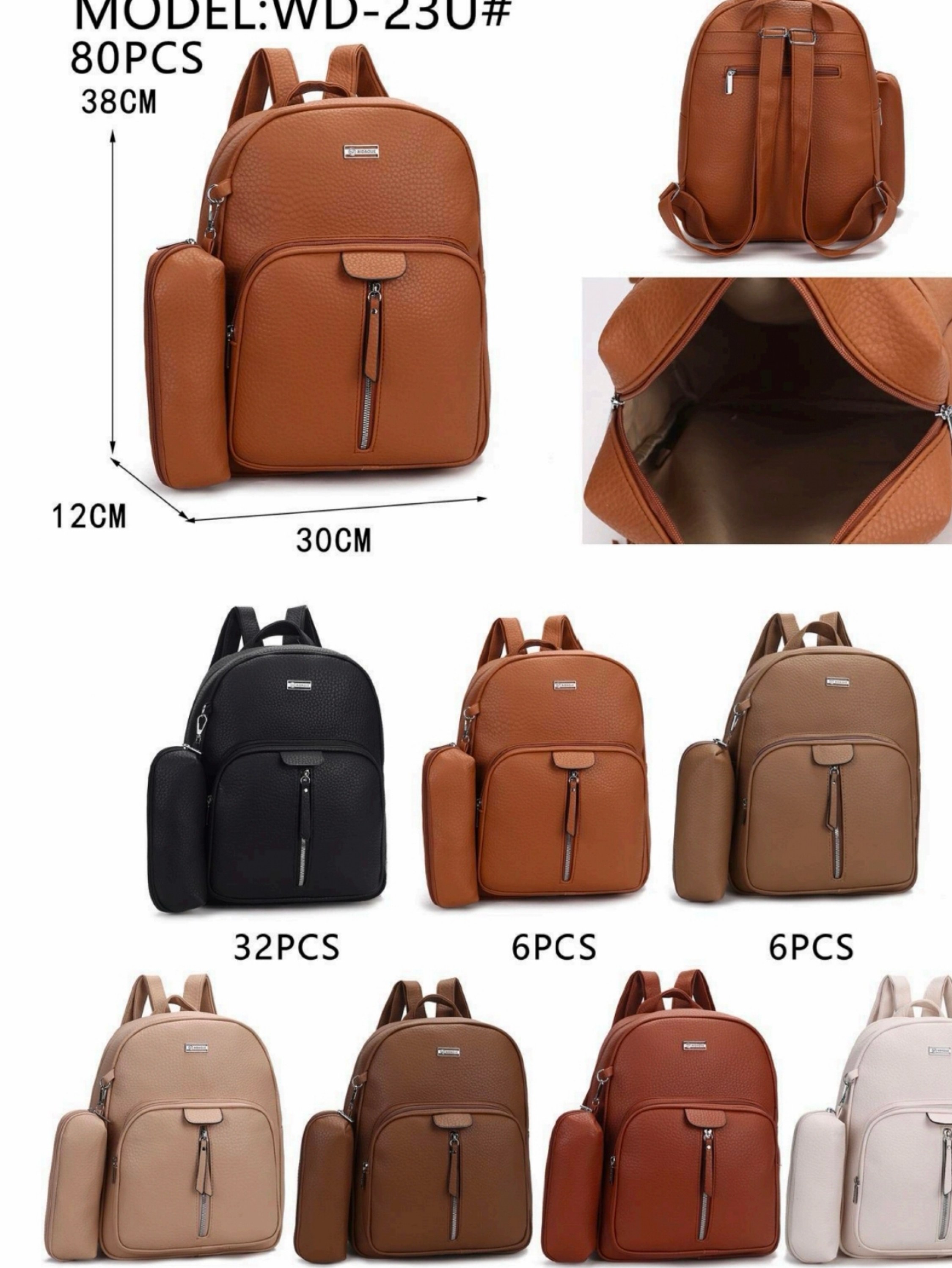 Mochila feminina moderna e casual 23U