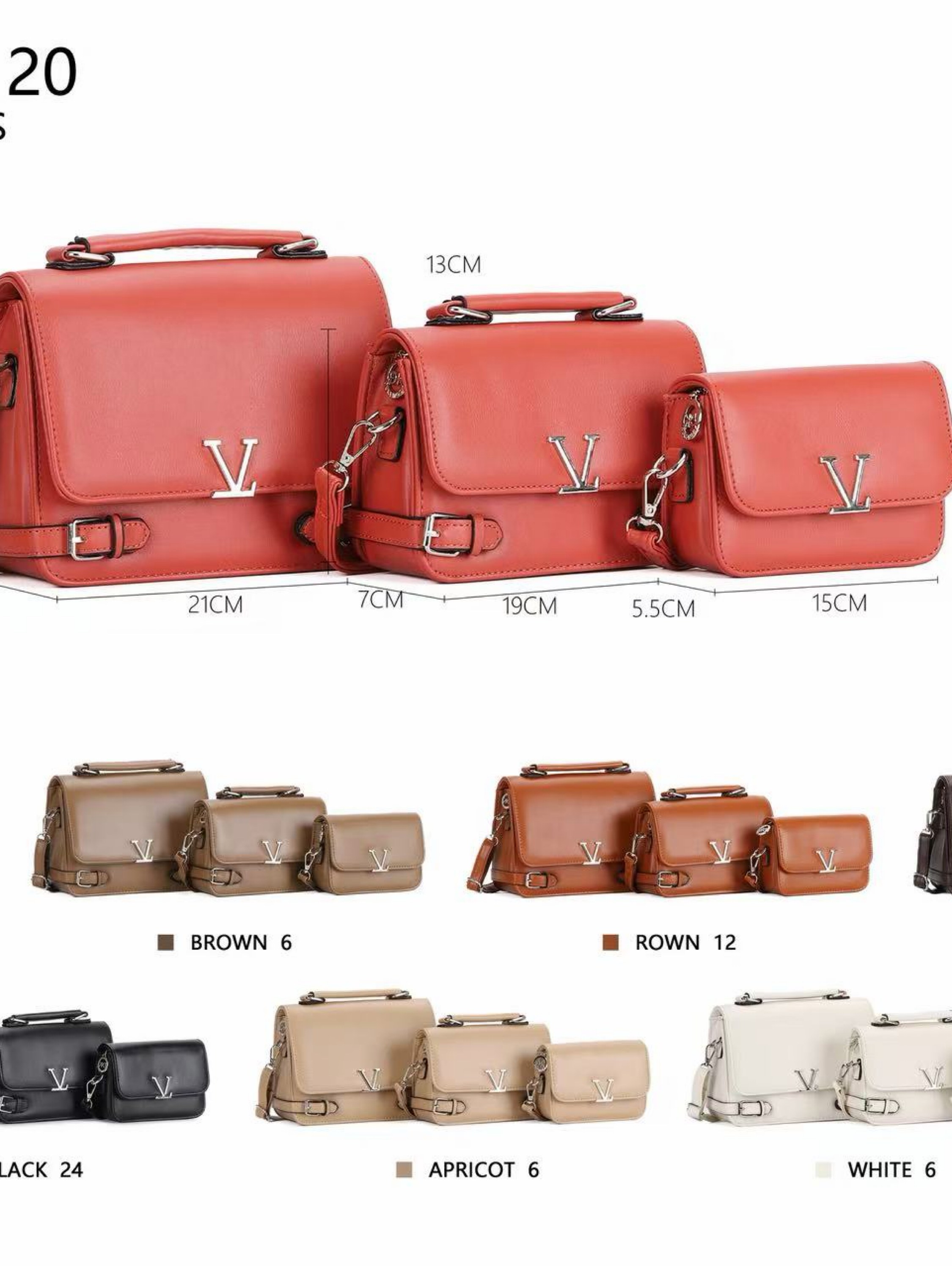 Conjunto elegante de 3 peças 8120