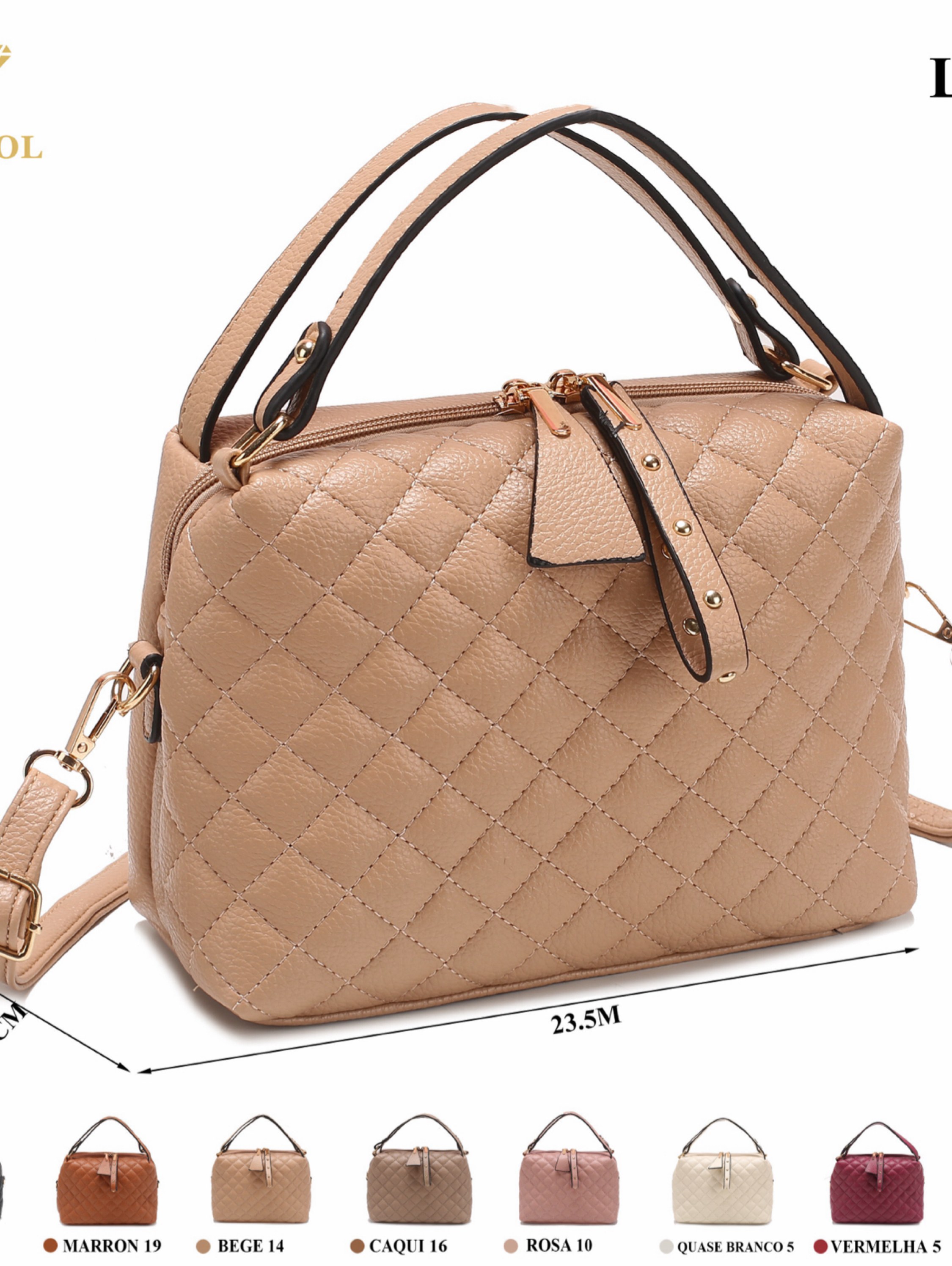 Bolsa transversal casual e elegante L80659-1