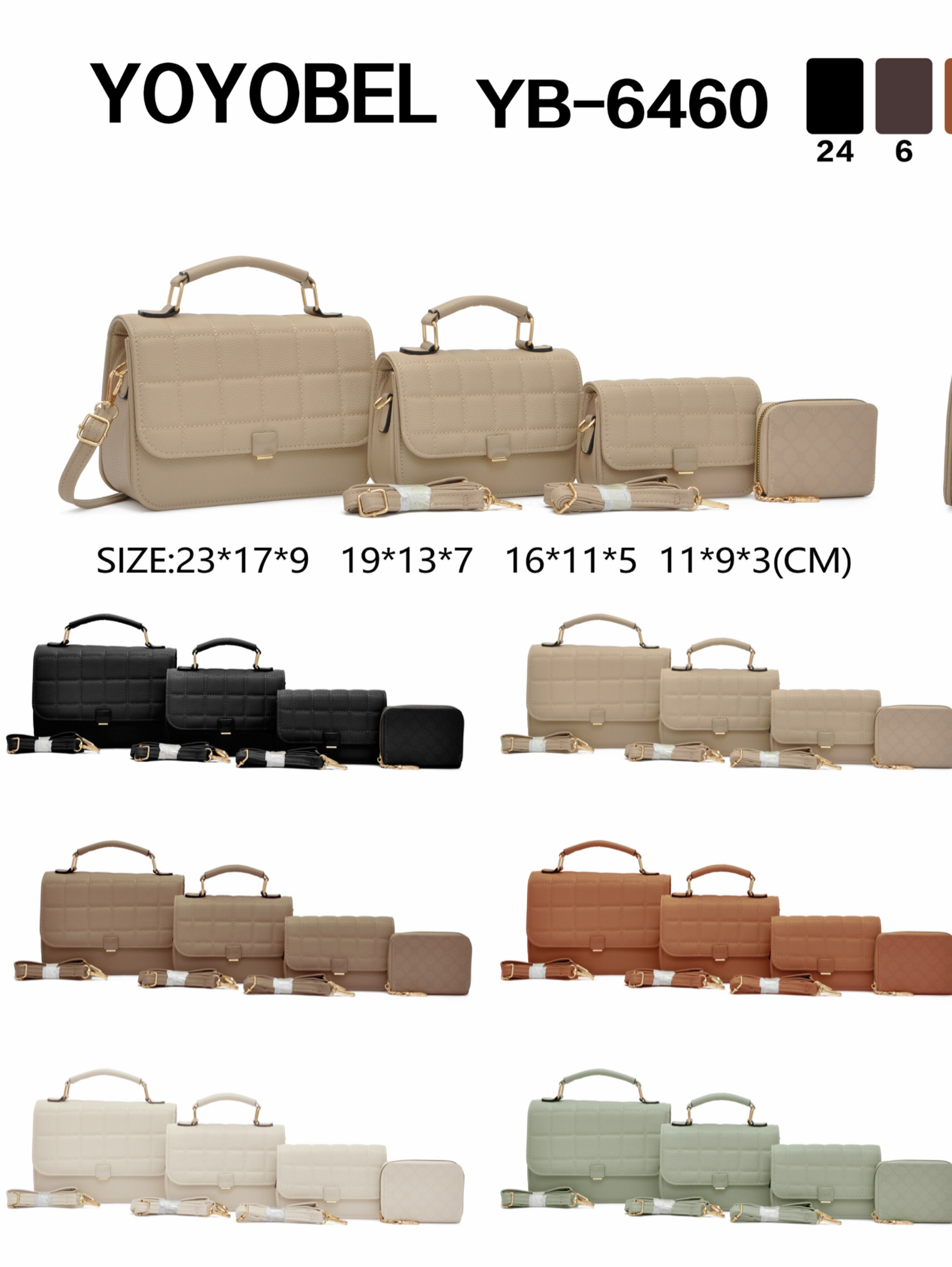 Bolsas casuais femininas da moda YB-7460