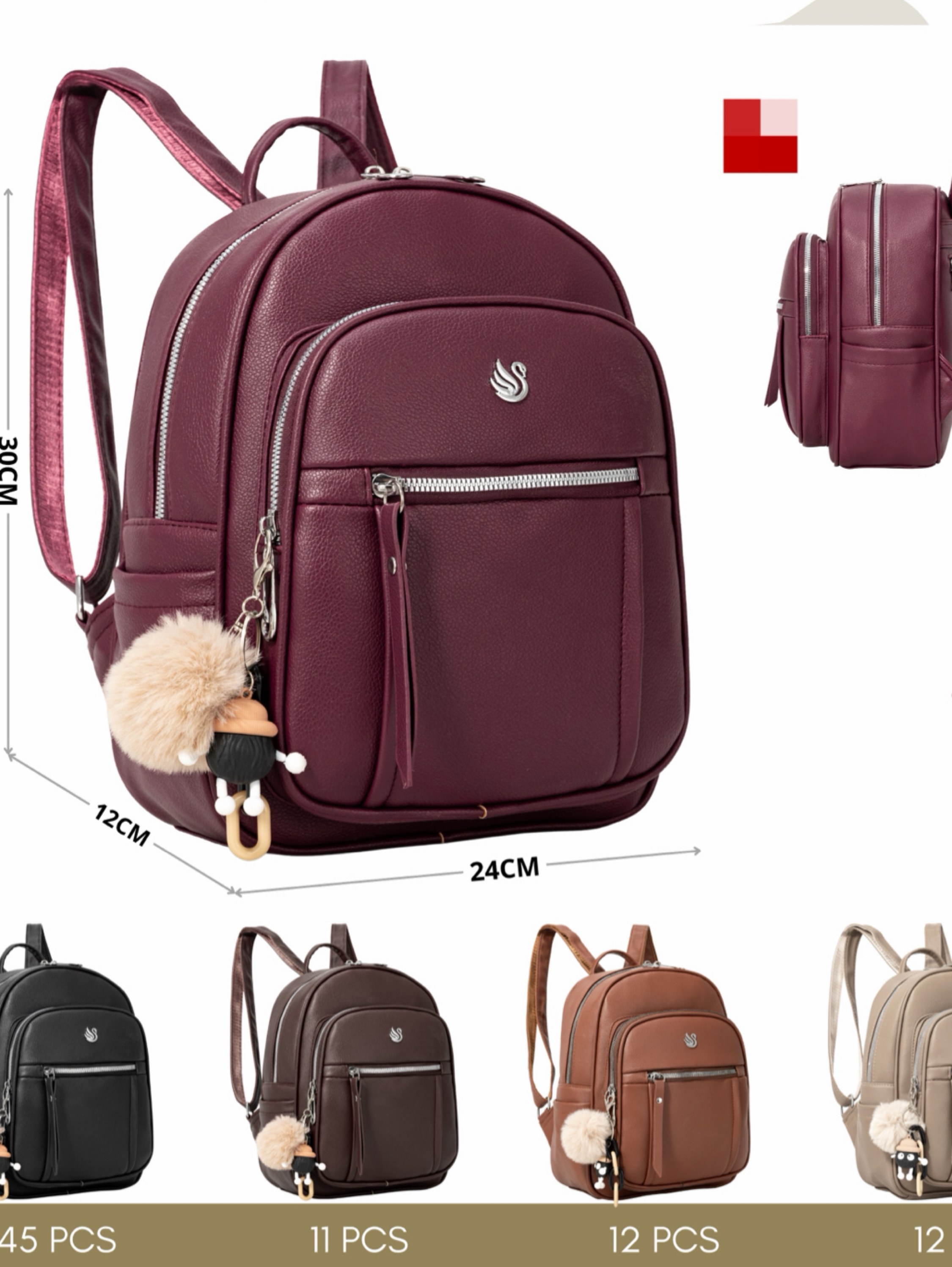 Mochila feminina moderna e casual S-11