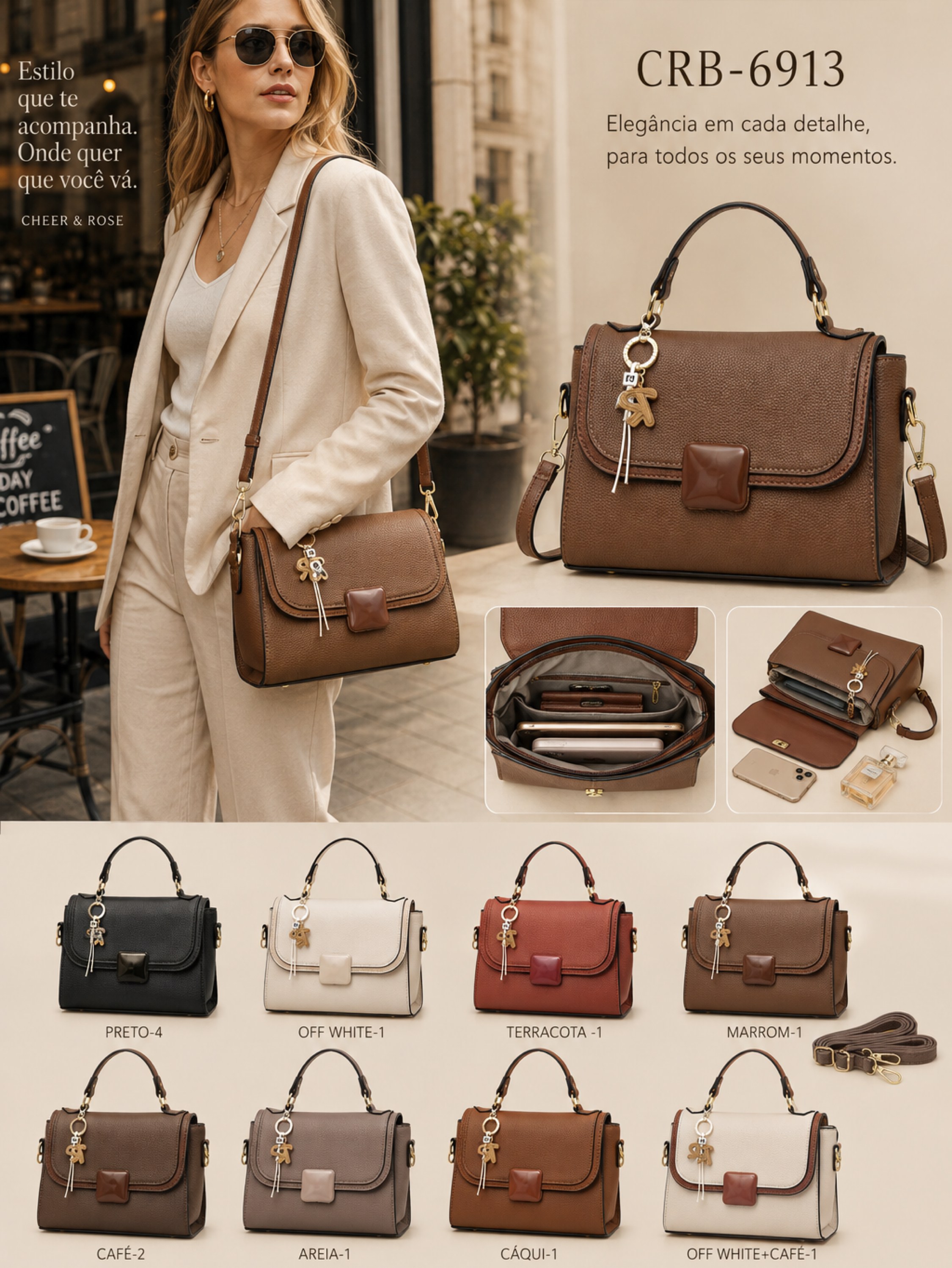 Bolsas femininas modernas e estilosas 6913