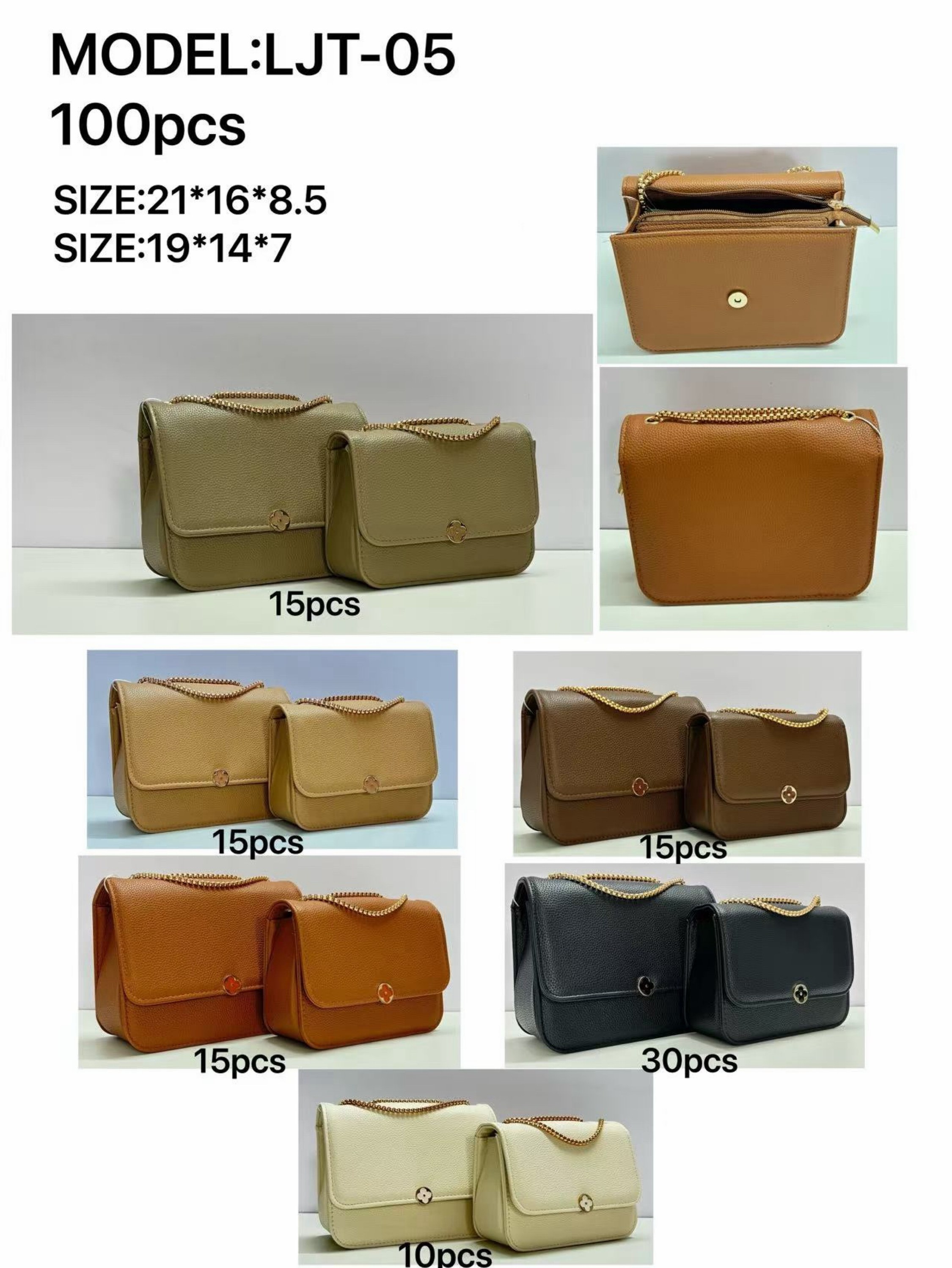 Bolsas femininas modernas e casuais kit 05