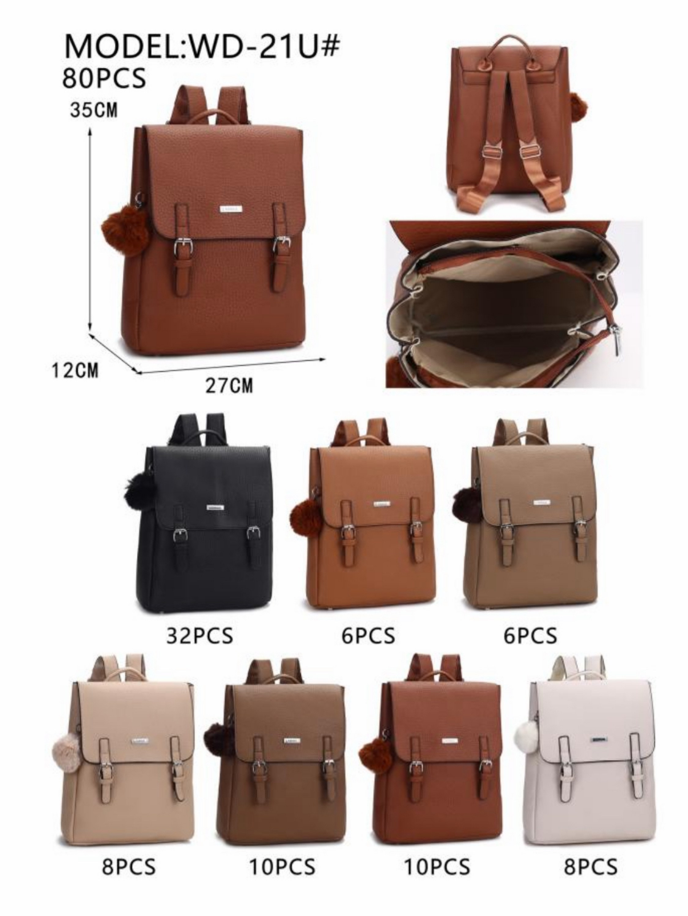Mochila elegante e casual com espaço para um laptop.21U