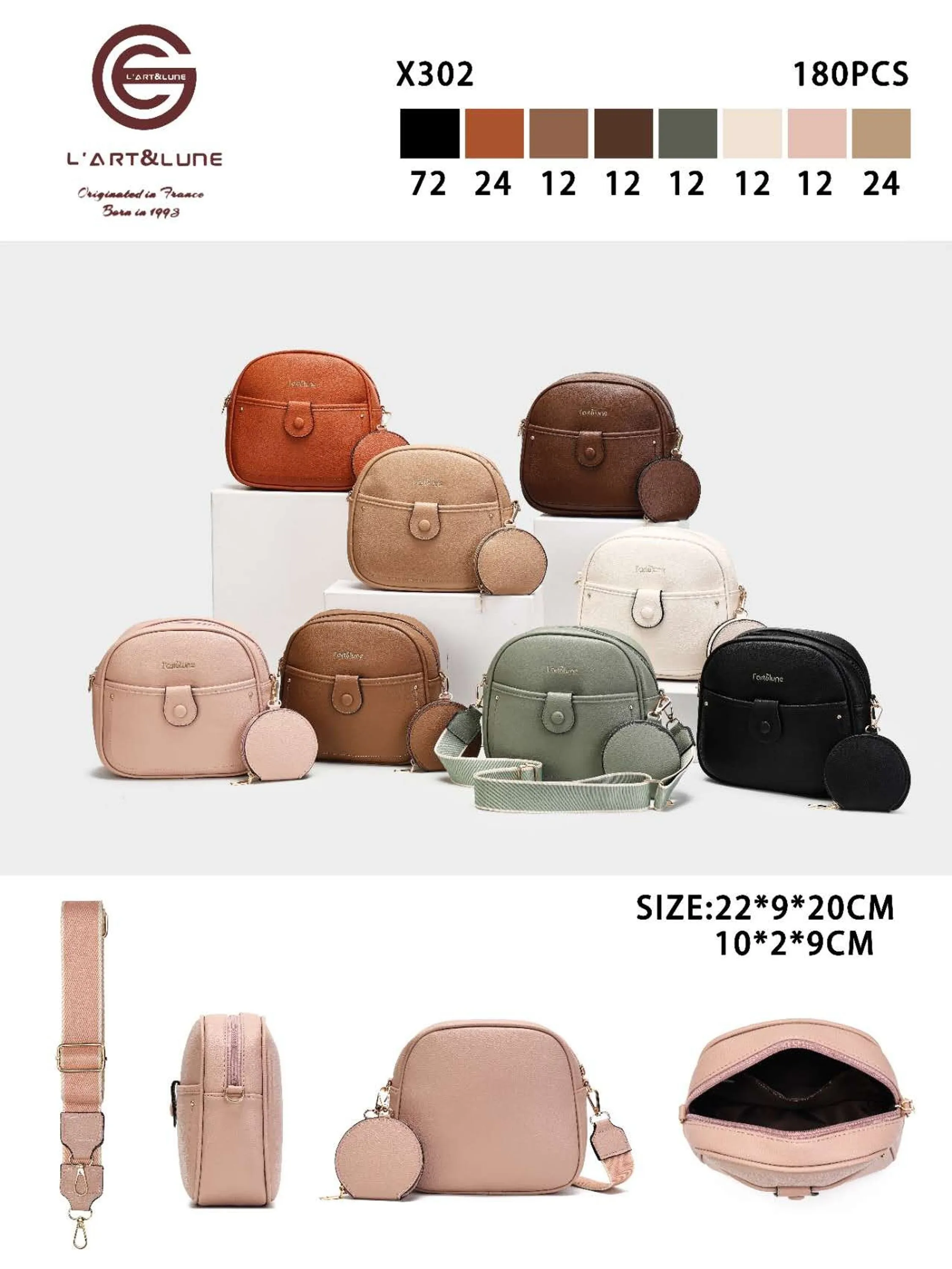 Bolsas femininas casuais da moda X302