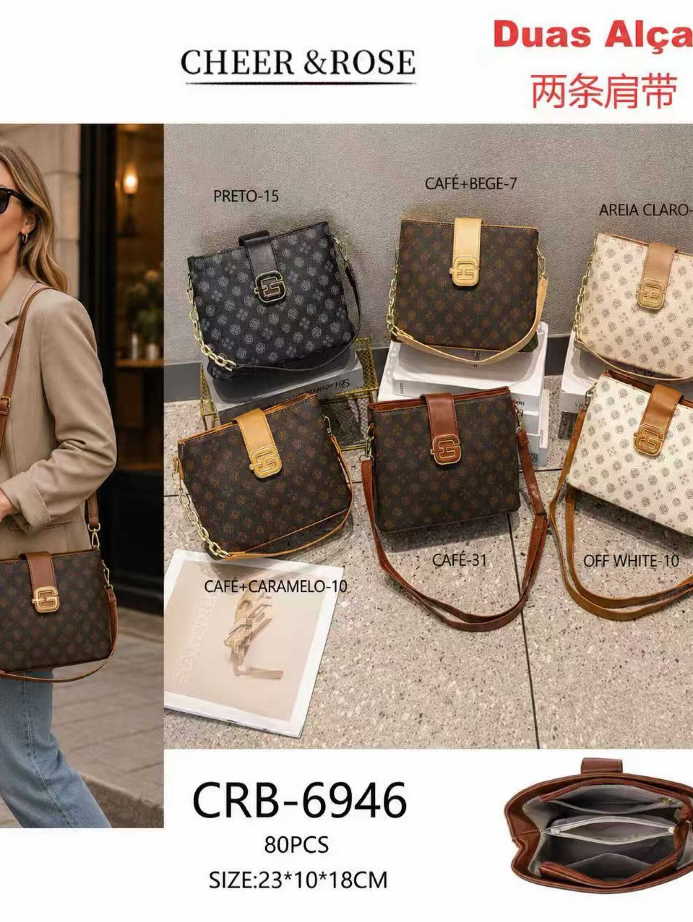Bolsas femininas modernas e casuais 6946