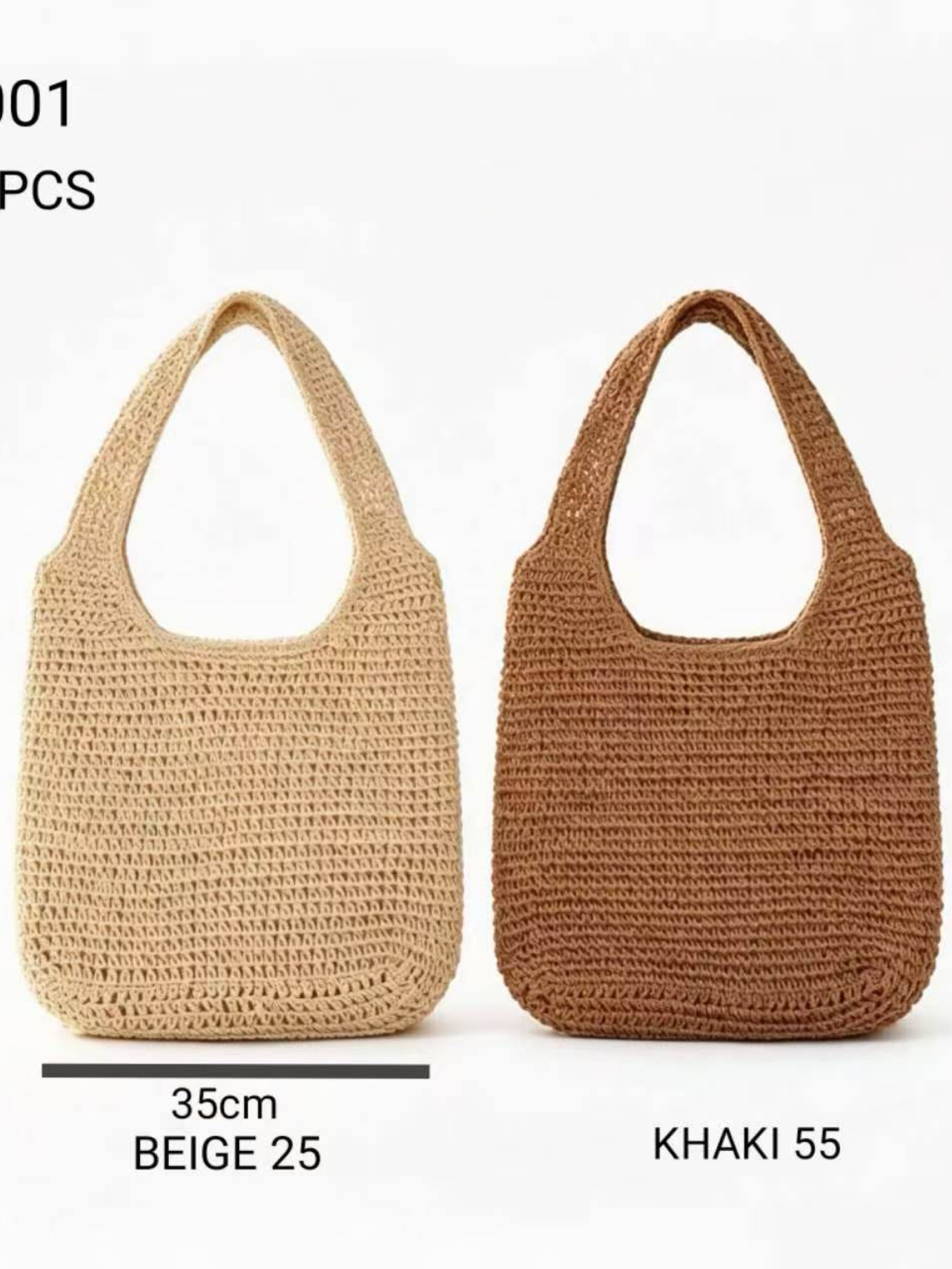 Bolsa de praia feminina de palha, moderna e casual.0001