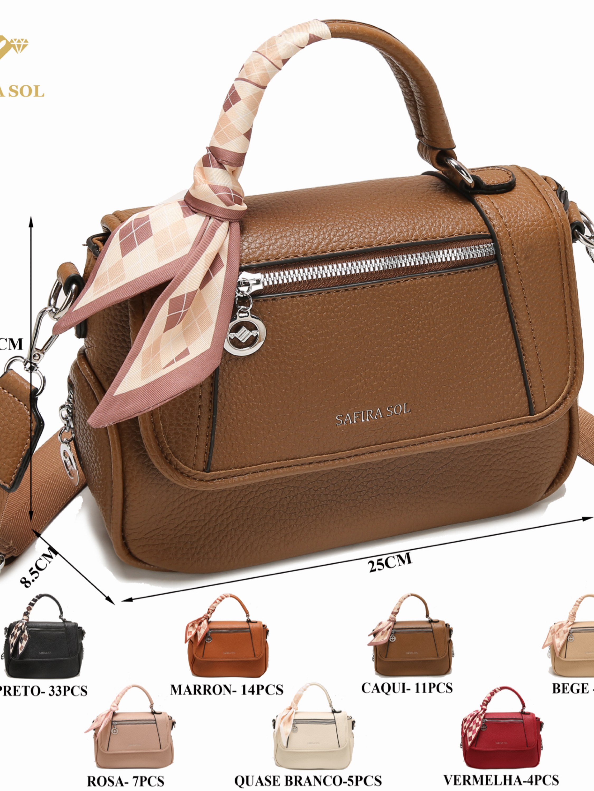 Bolsas femininas modernas e casuais 8320-8