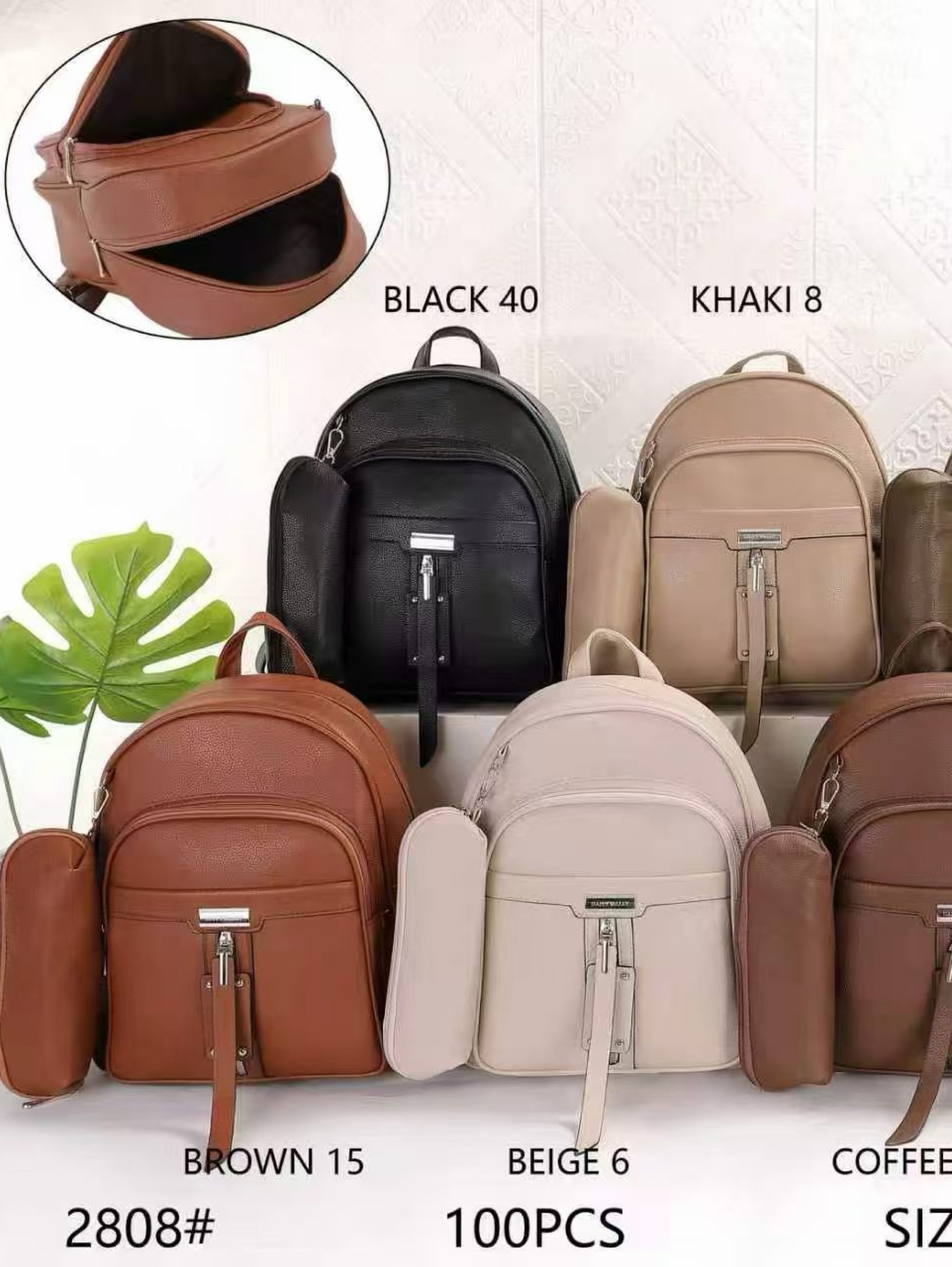 Mochila feminina moderna e casual 2808