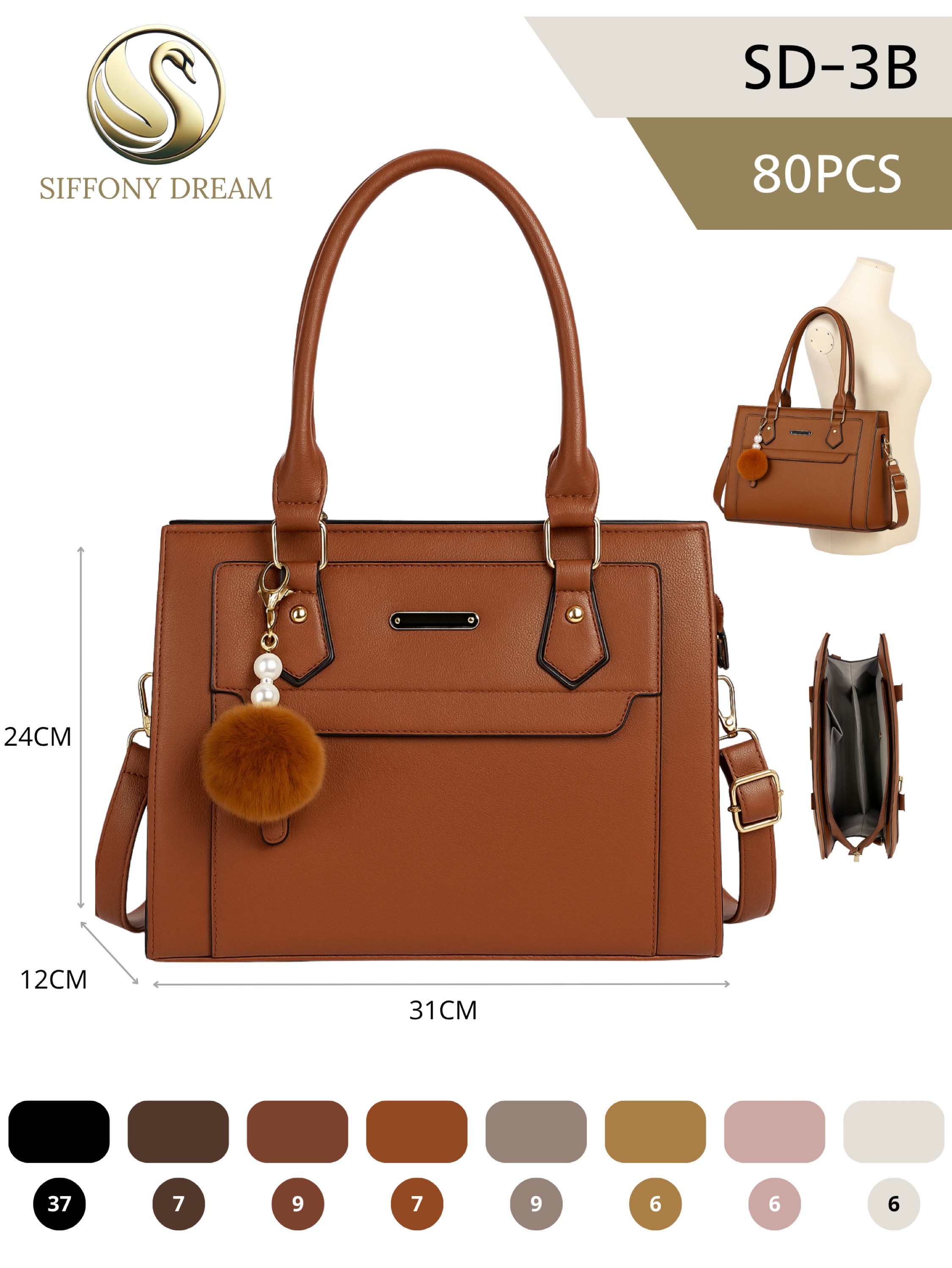 Bolsas femininas modernas e casuais SD-3B