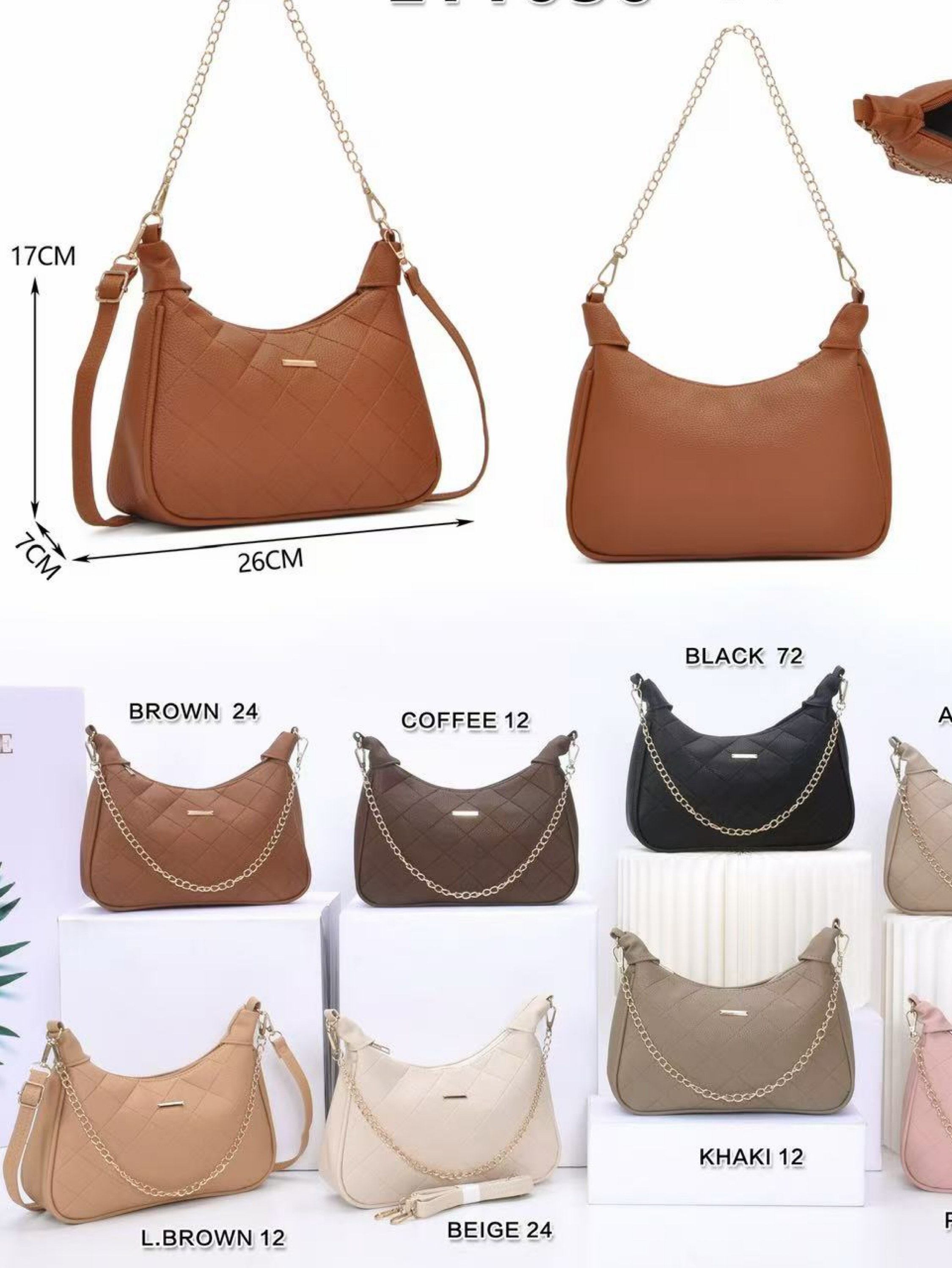Bolsa de axila feminina para moda 11030-11