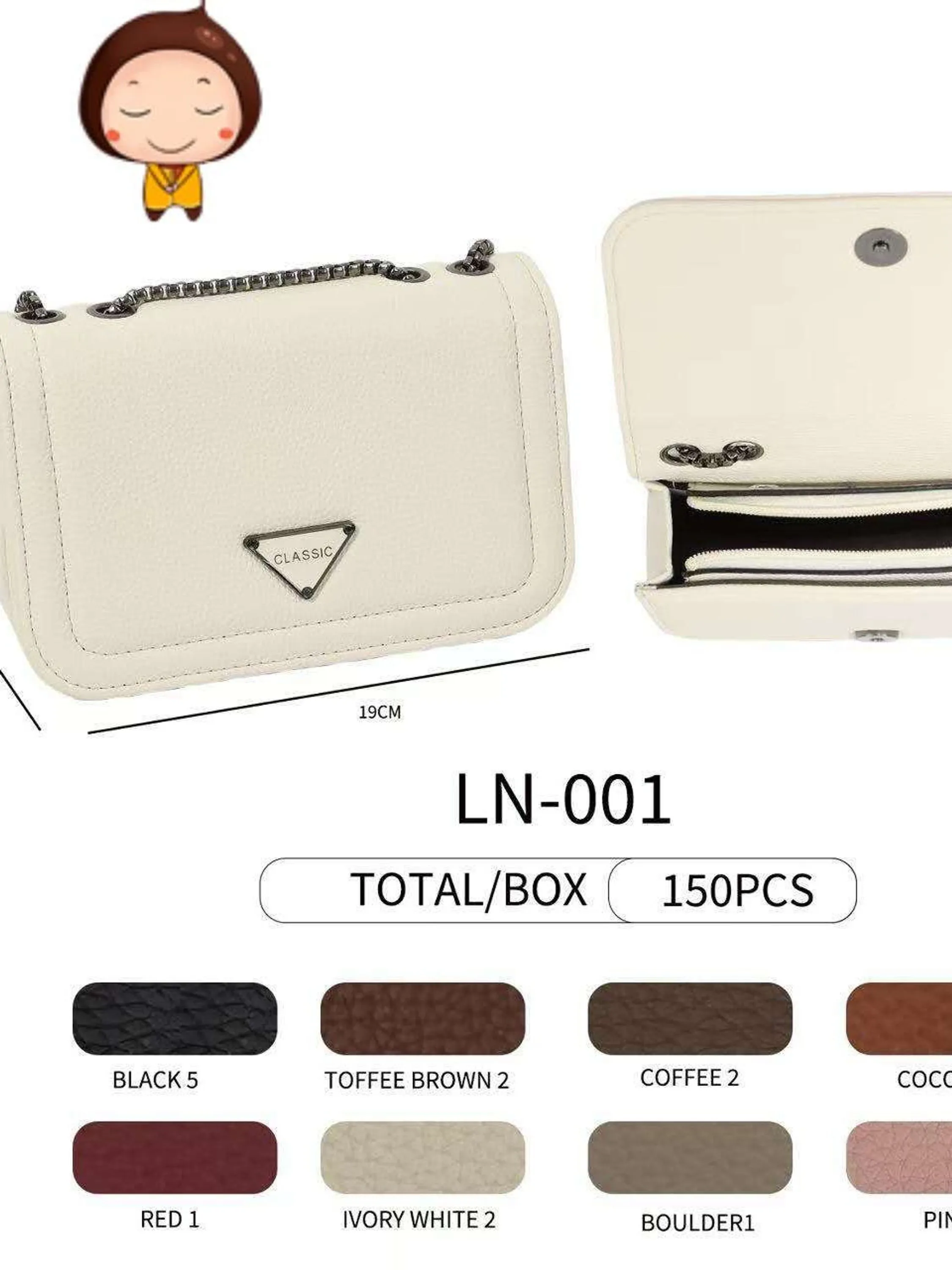 Bolsa de corrente casual da moda LN-001