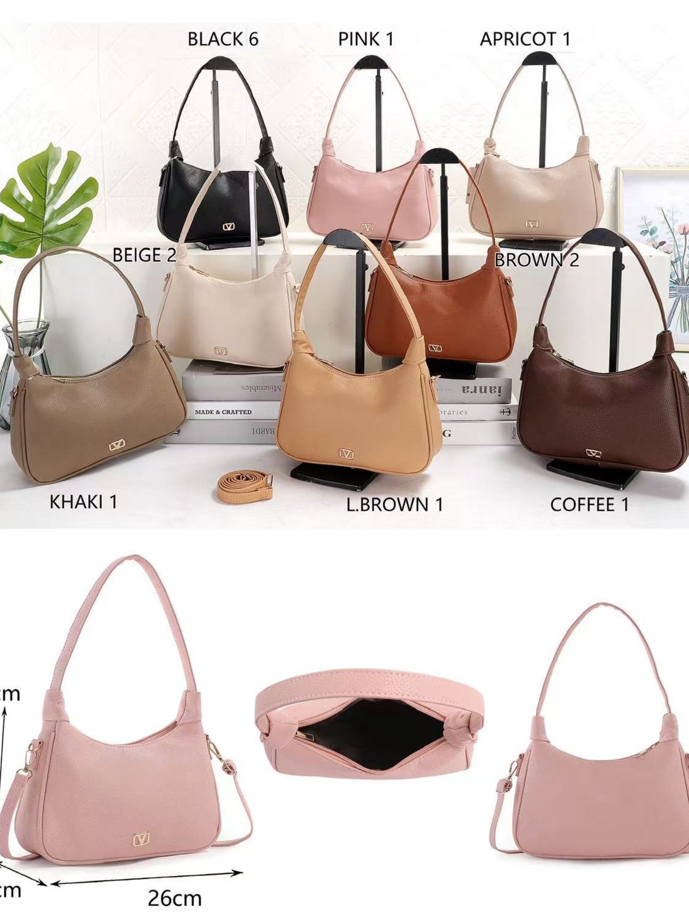 Bolsa de axila feminina para moda 11032