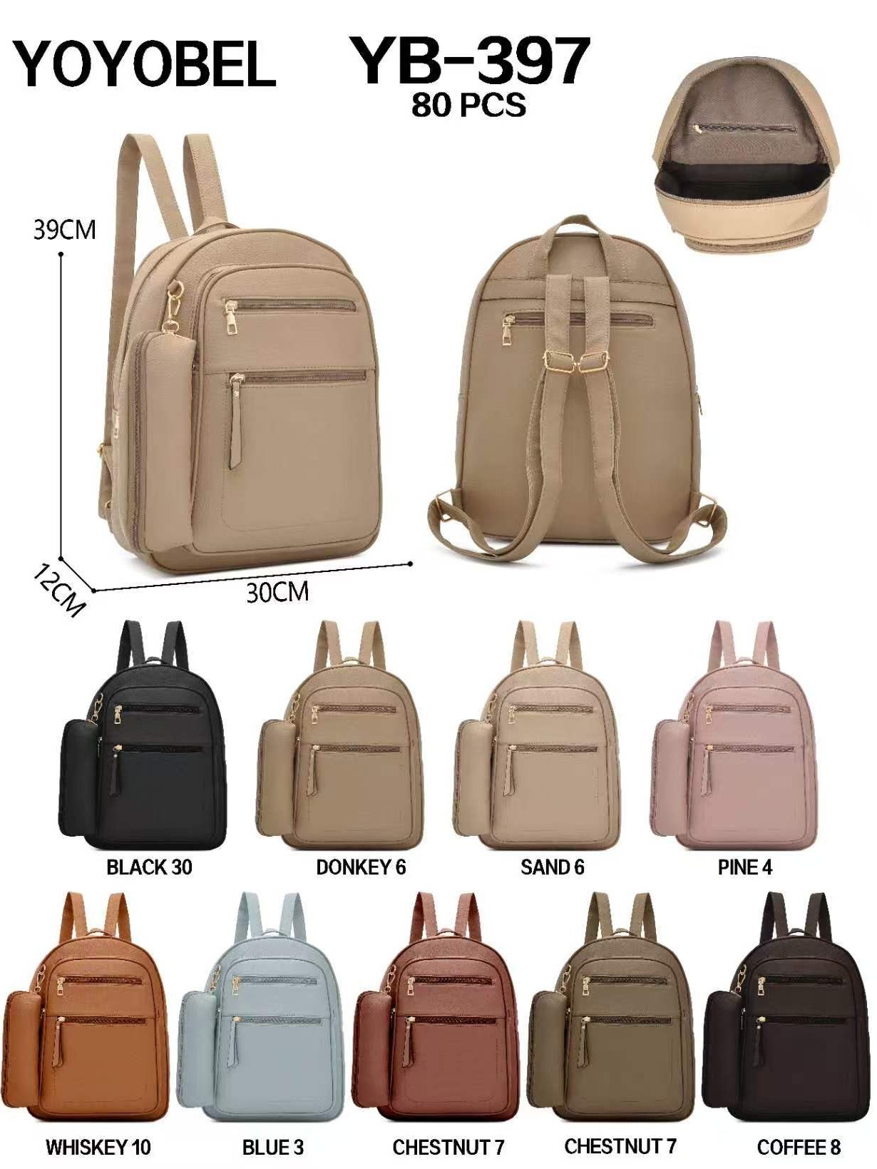 Bolsas casuais femininas da moda YB-397