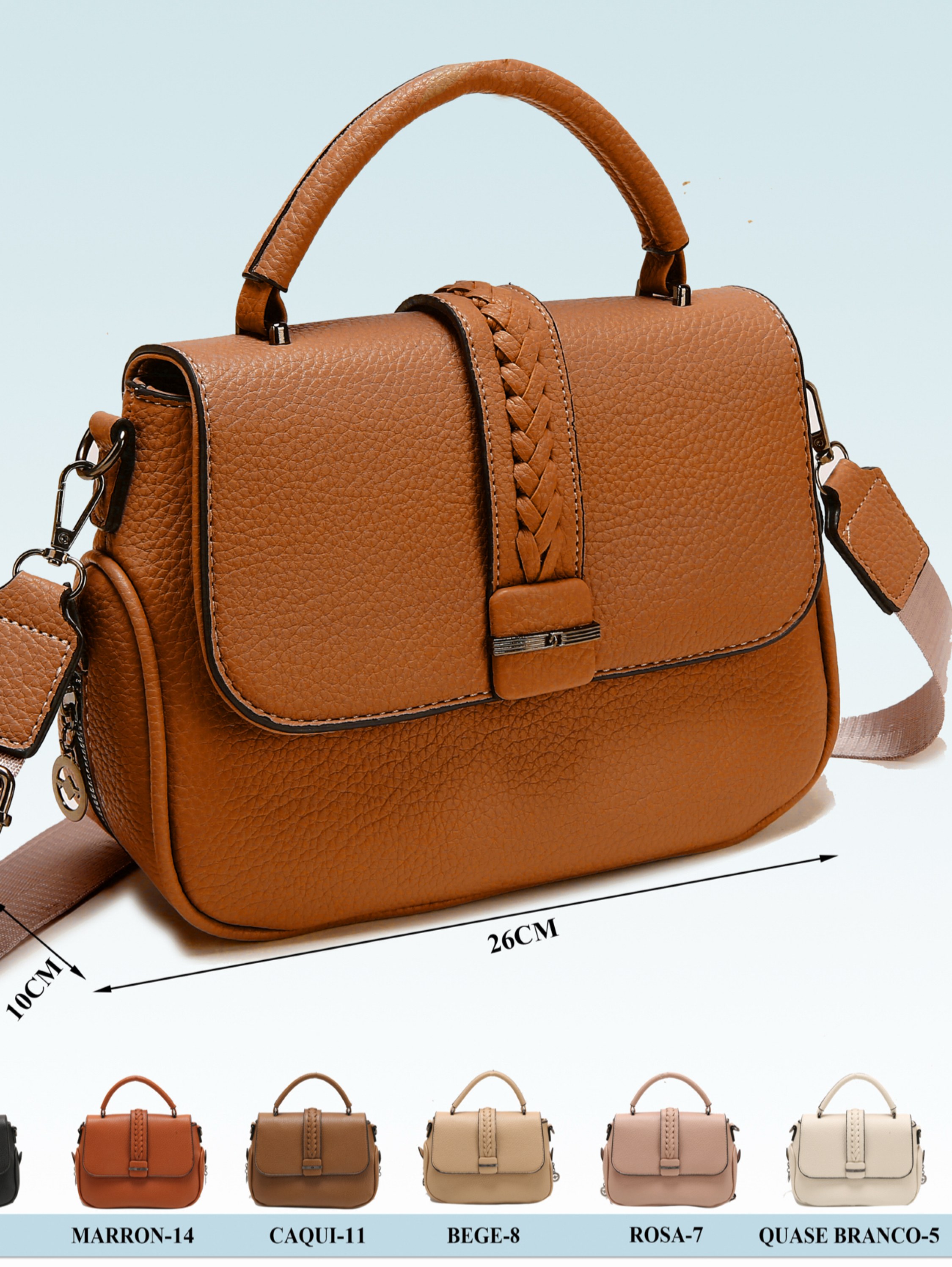Bolsas femininas modernas e casuais 8320-6