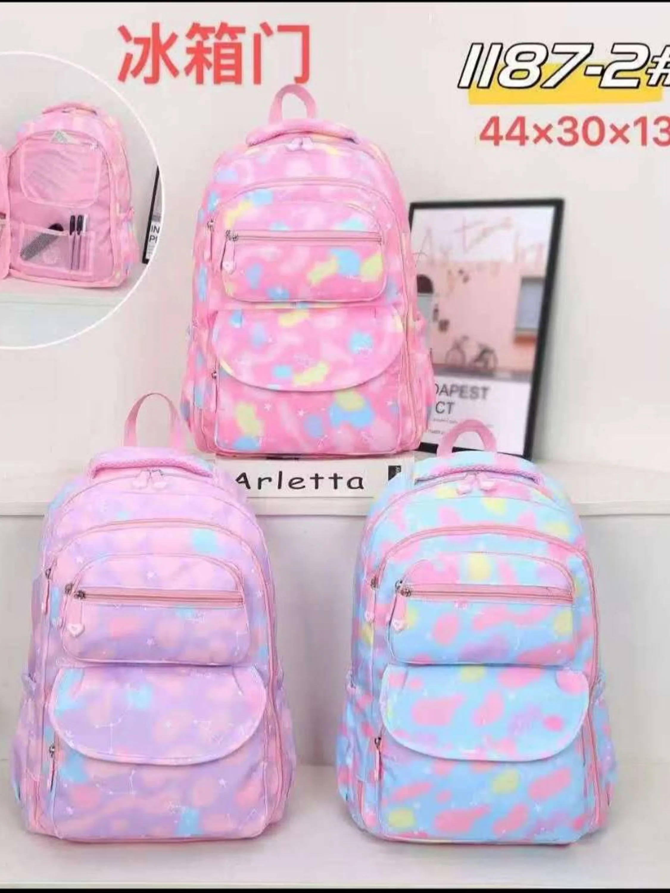 Mochila para porta de geladeira
