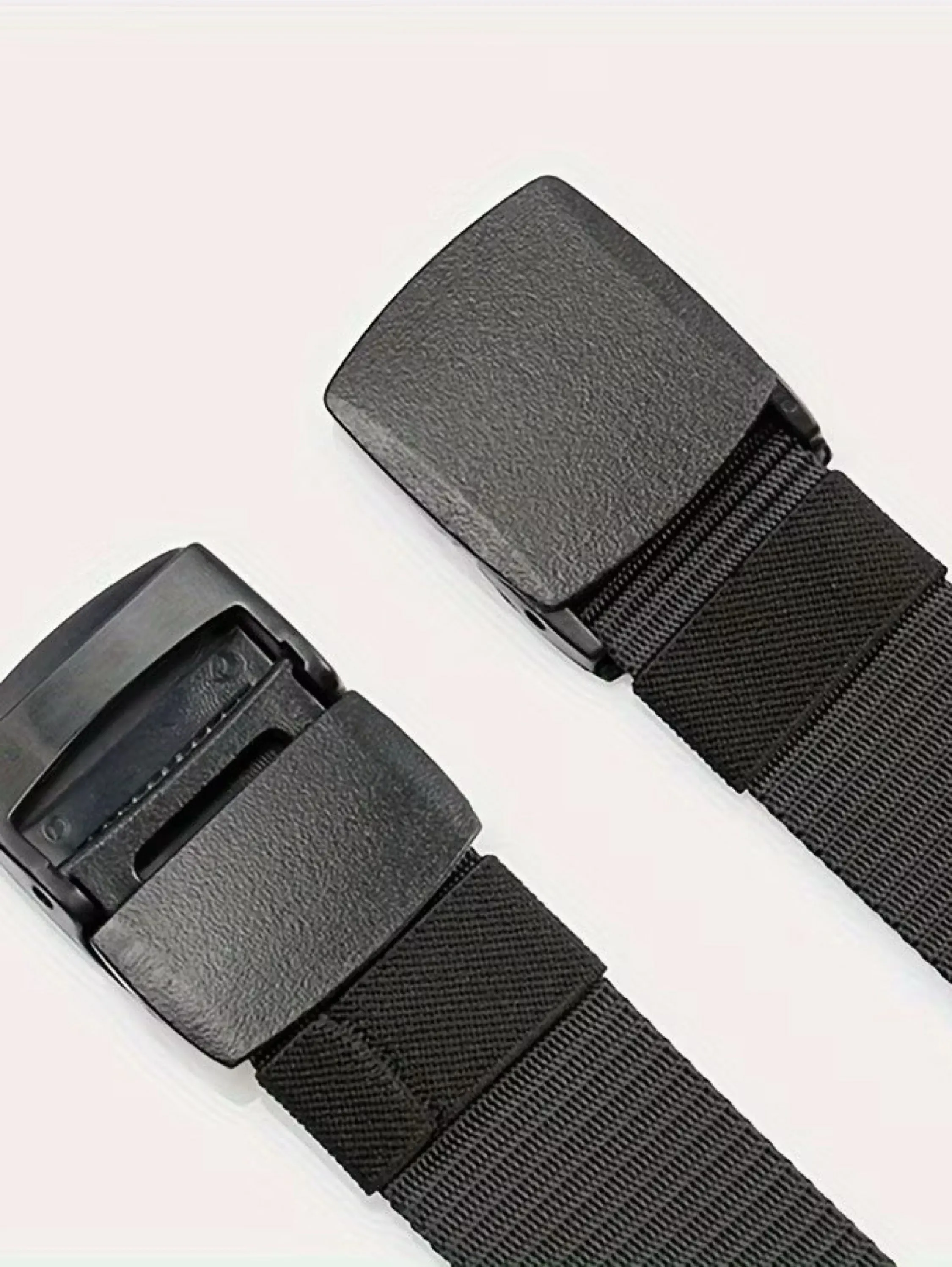 Cinto Casual Masculino Com Fivela De Plástico, Cinto