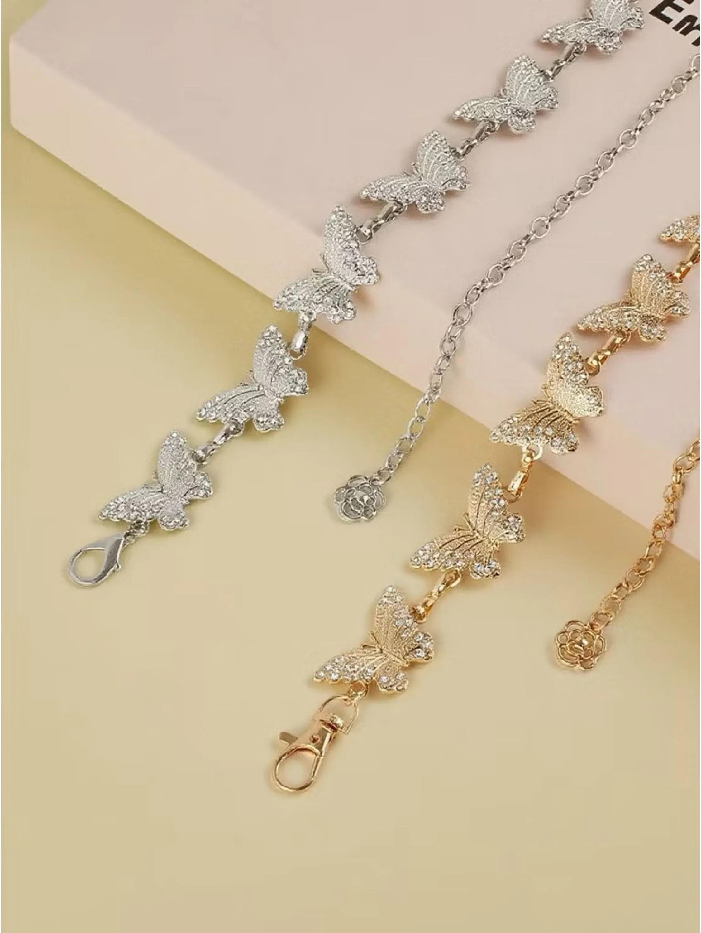 Cinto de Metal Luxuoso com Diamantes para Festa