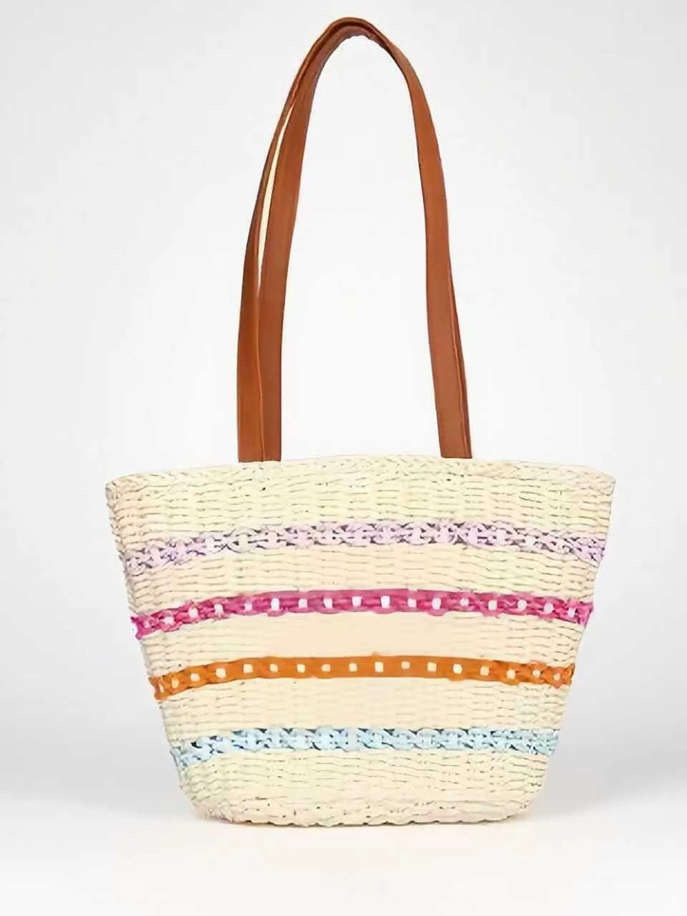 Bolsa de palha estilo praia