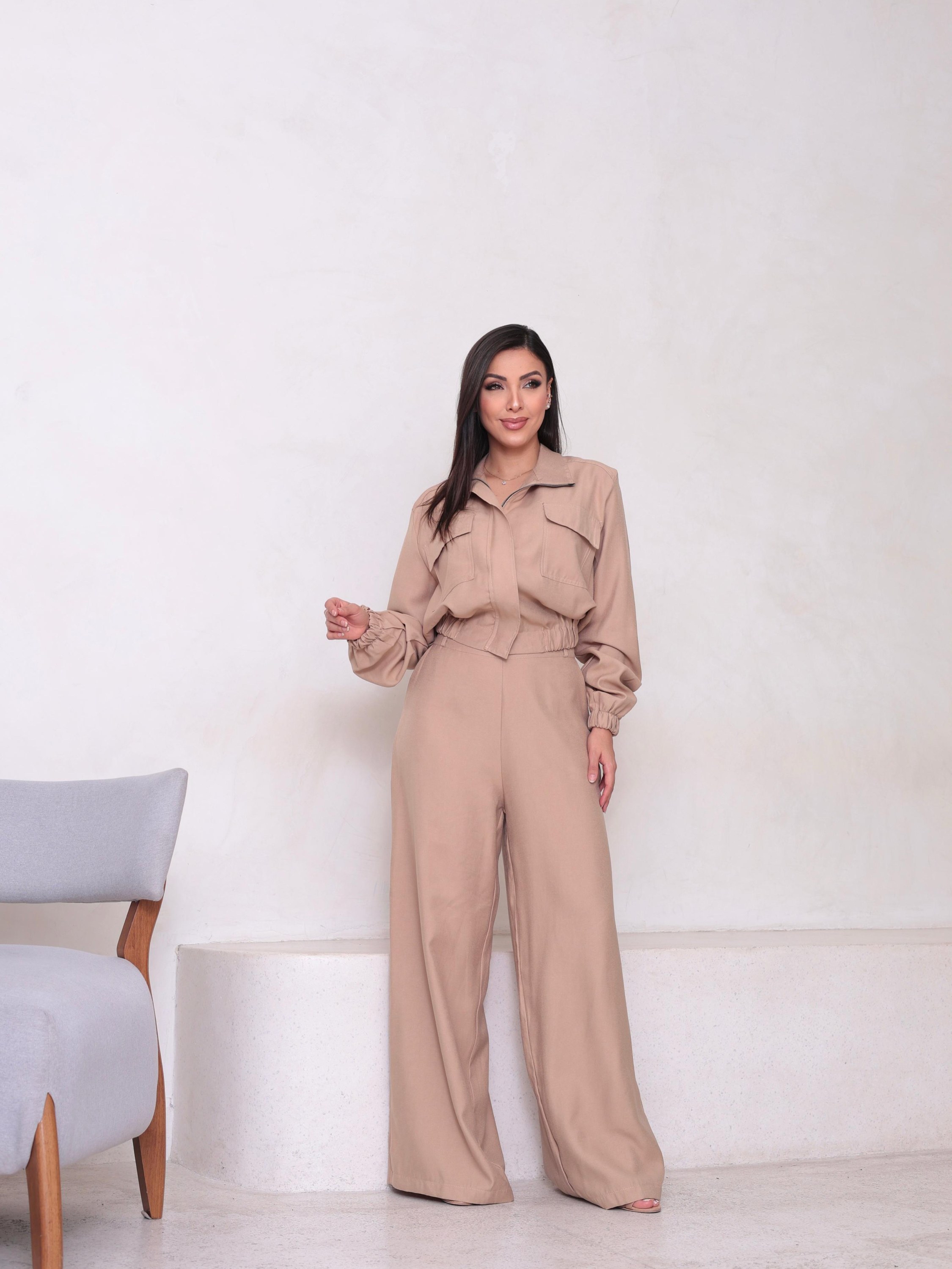 Conjunto Eva Blusa e Calça Pantalona