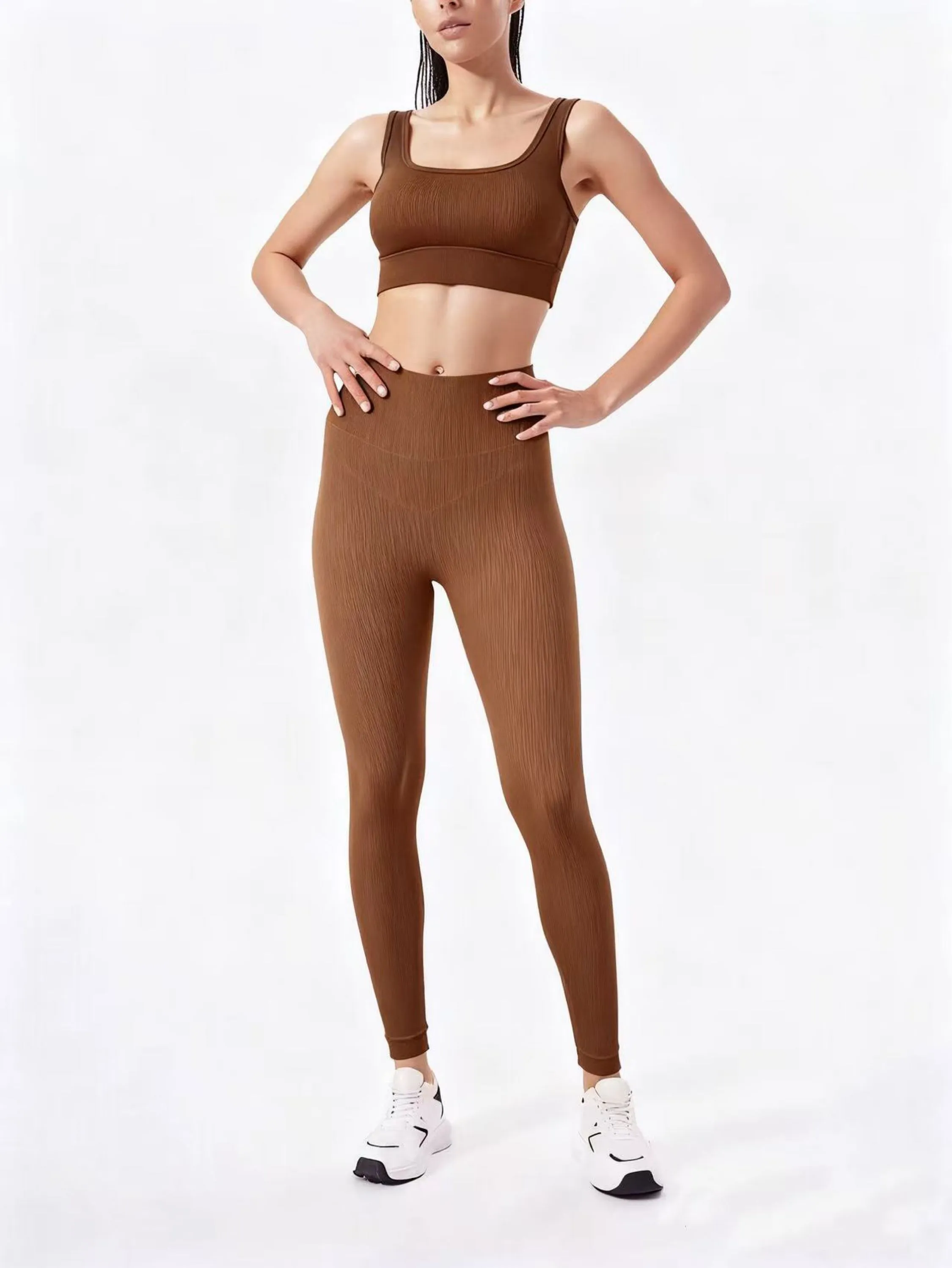 Conjunto Feminino Fitness Academia Top Com Alça