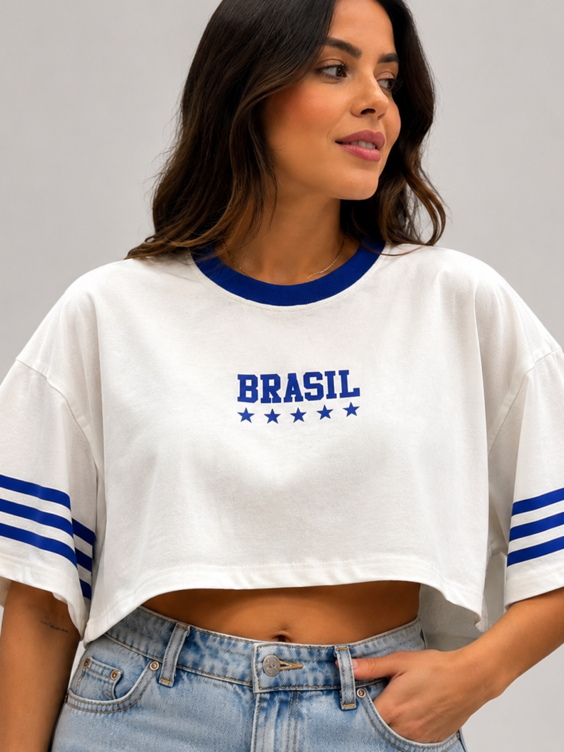 Cropped Oversize Brasil