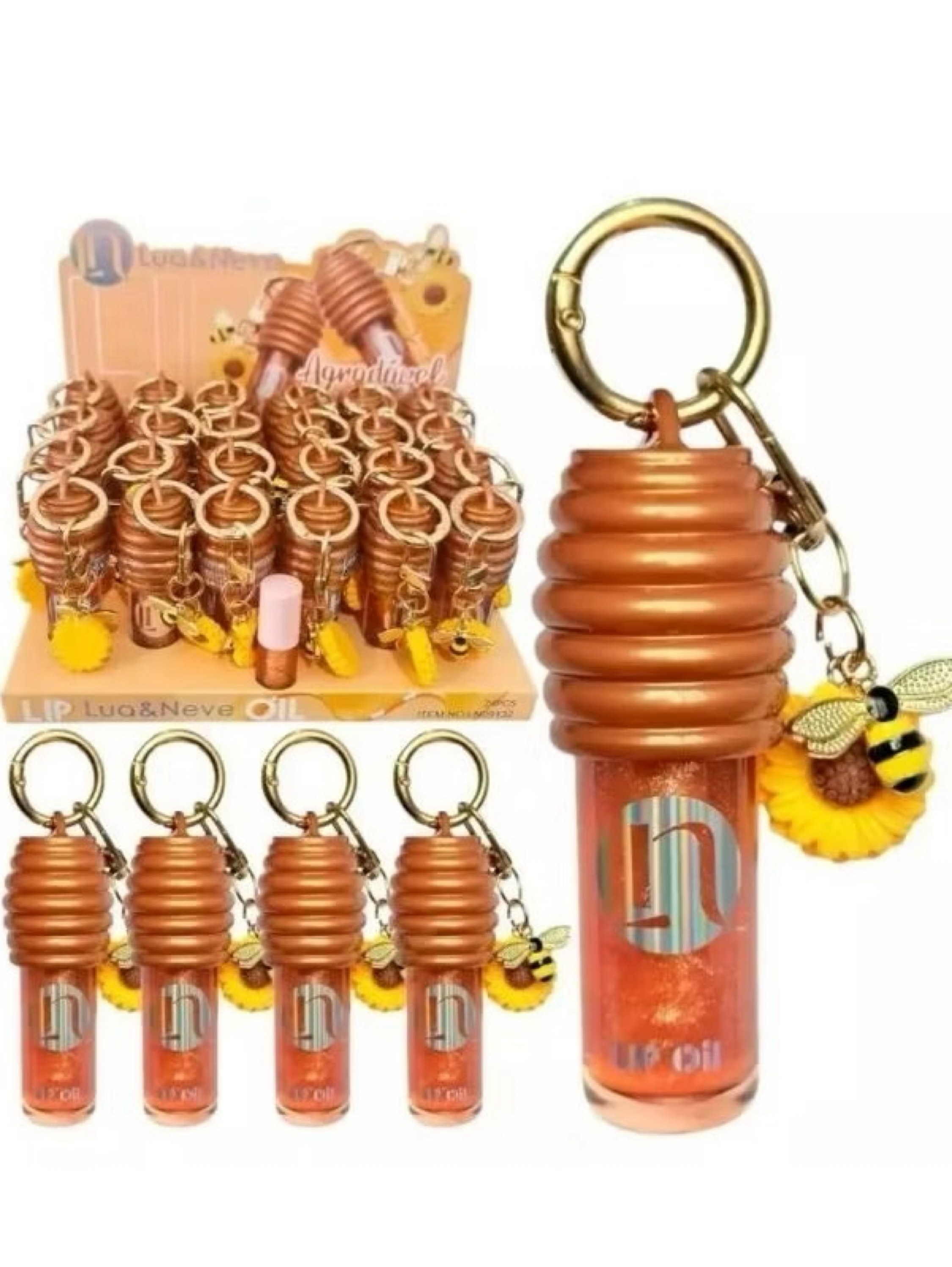 Kit box 24 unidade Gloss Franciny Ehlke Mel Liphoney Labial