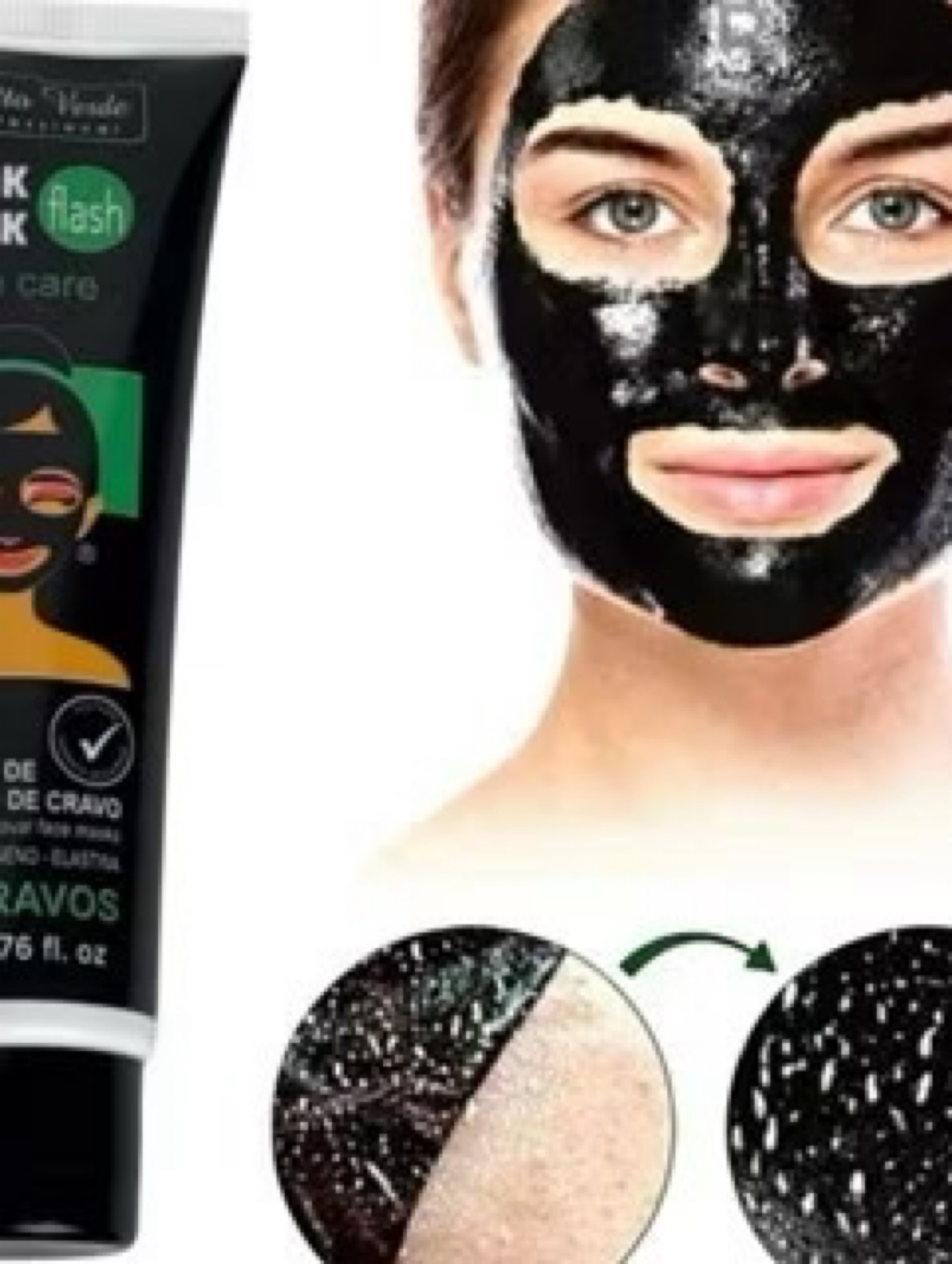 Máscara de Carvão Ativado Black Mask Flash