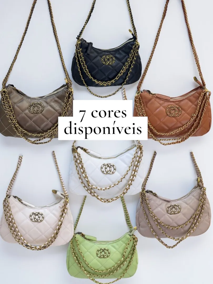 Bolsa de Ombro com Corrente Matelassê - YS066