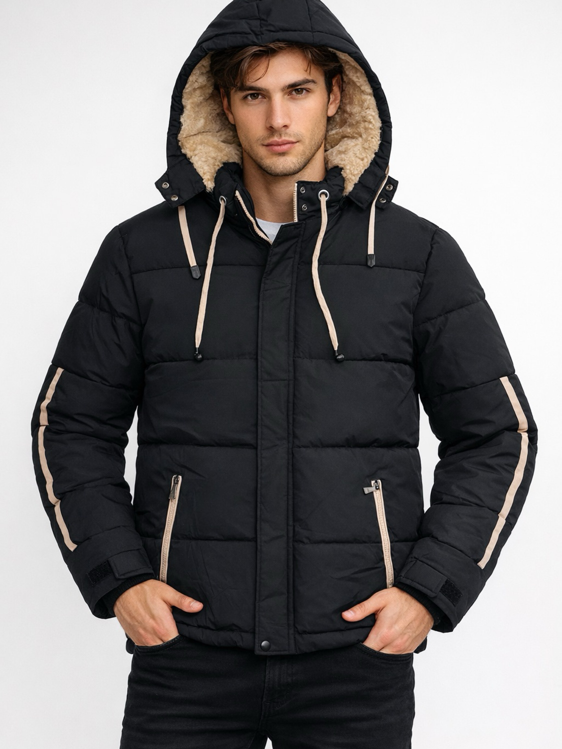 Jaqueta masculina Bobojaco Nylon Peluciada por dentro